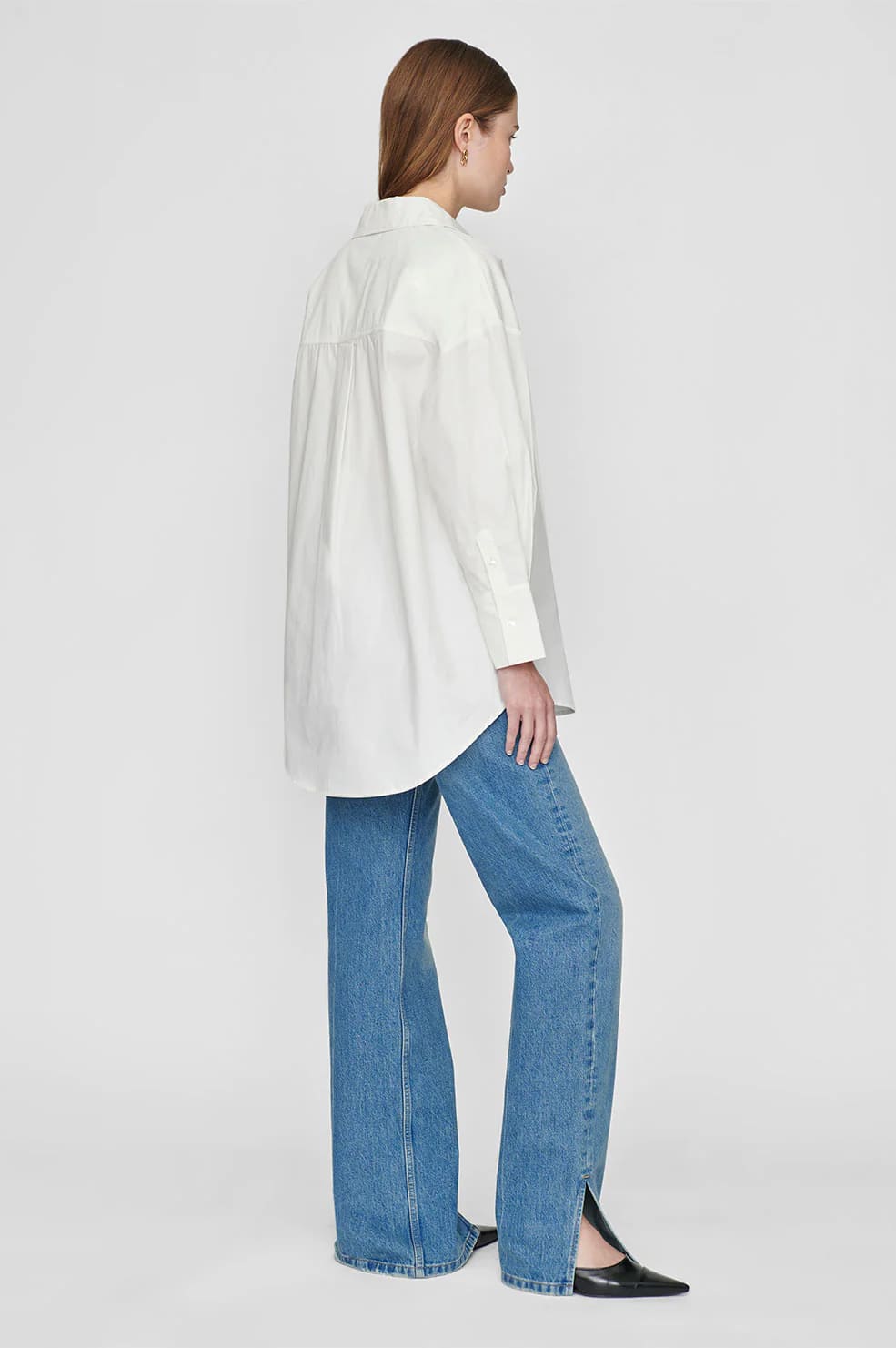 Anine Bing Mika Shirt in White from The New Trend