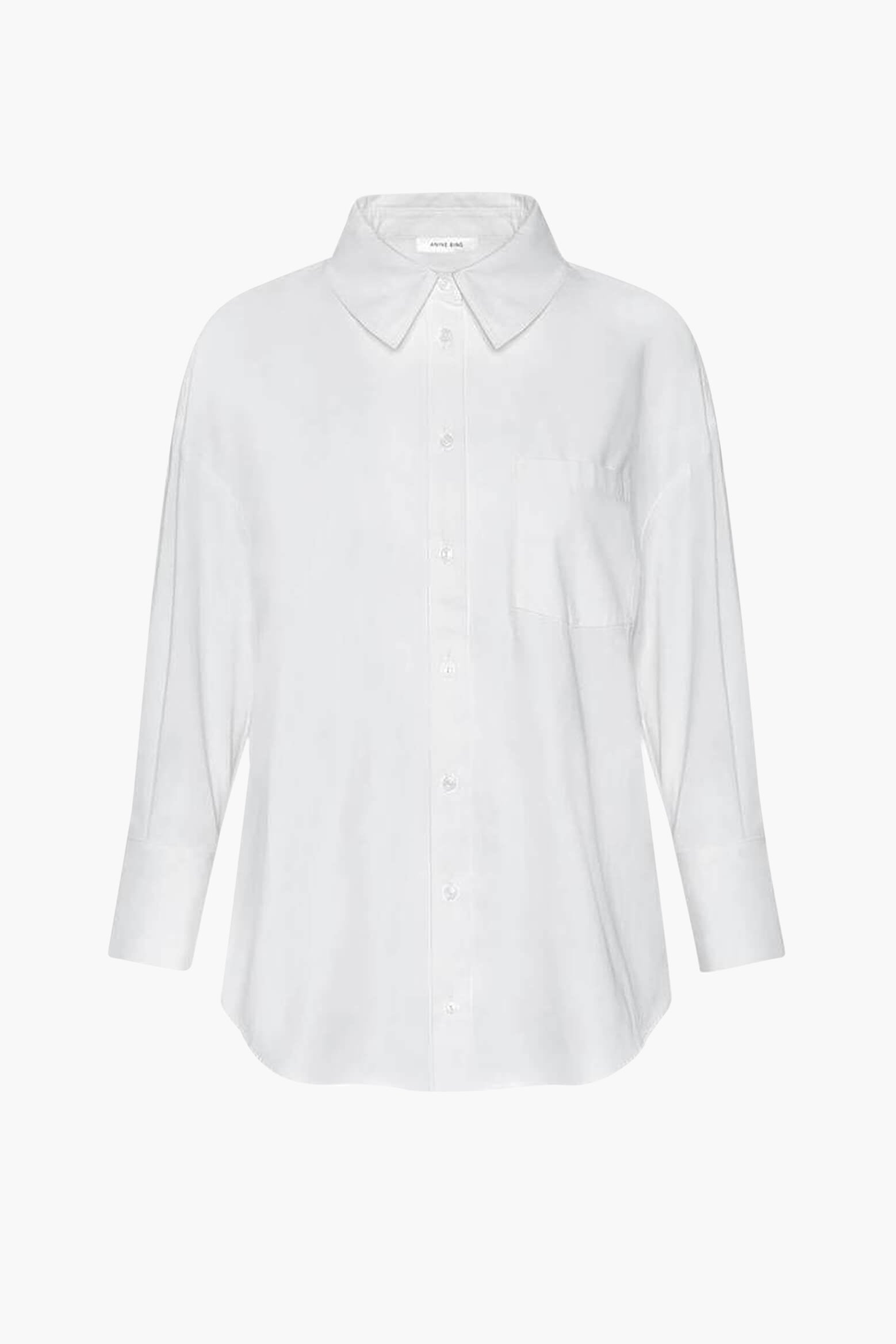 Anine Bing Mika Shirt in White from The New Trend