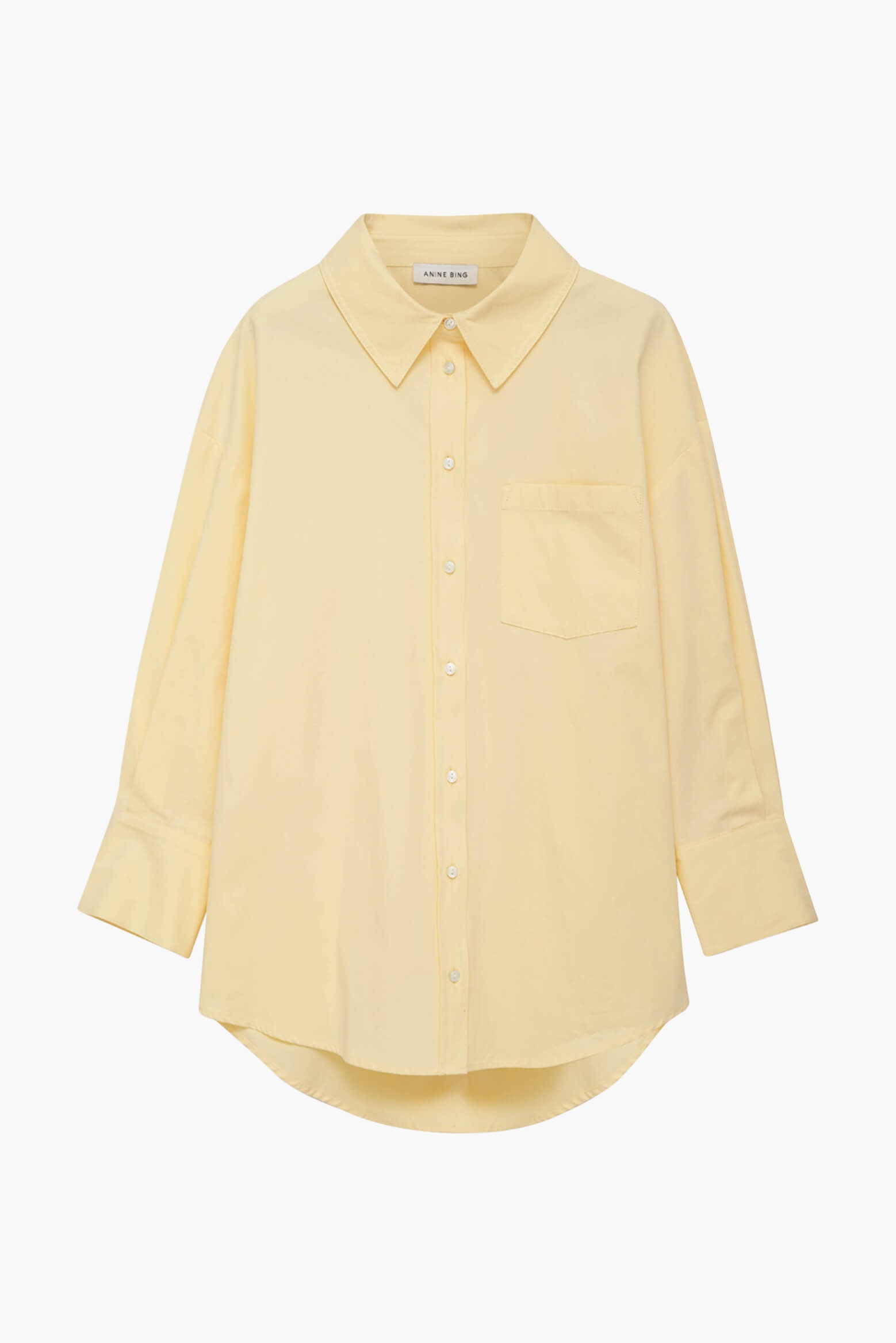 Anine Bing Mika Shirt in Yellow available at TNT The New Trend Australia.
