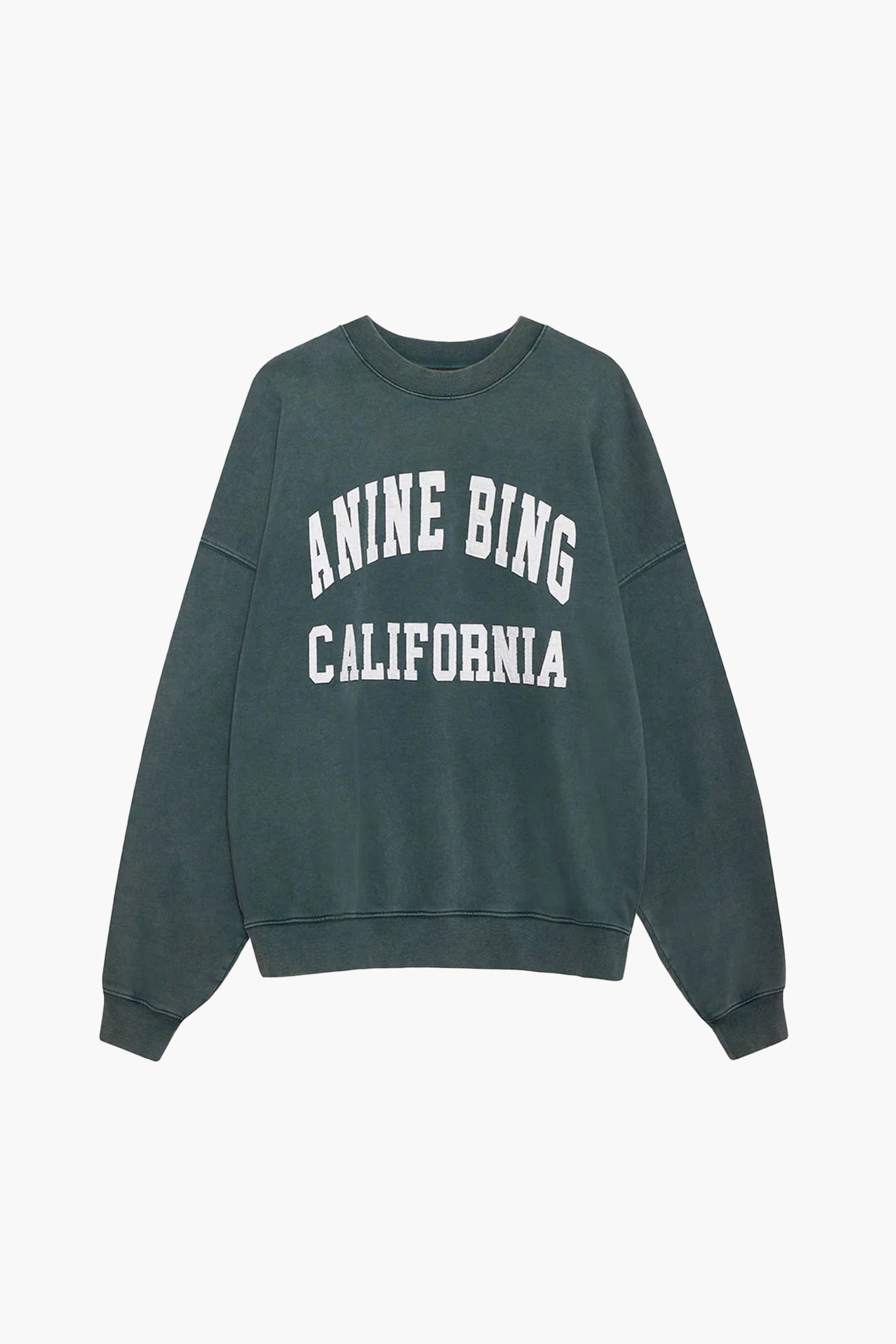 ANINE BING Miles Sweatshirt in Green The New Trend