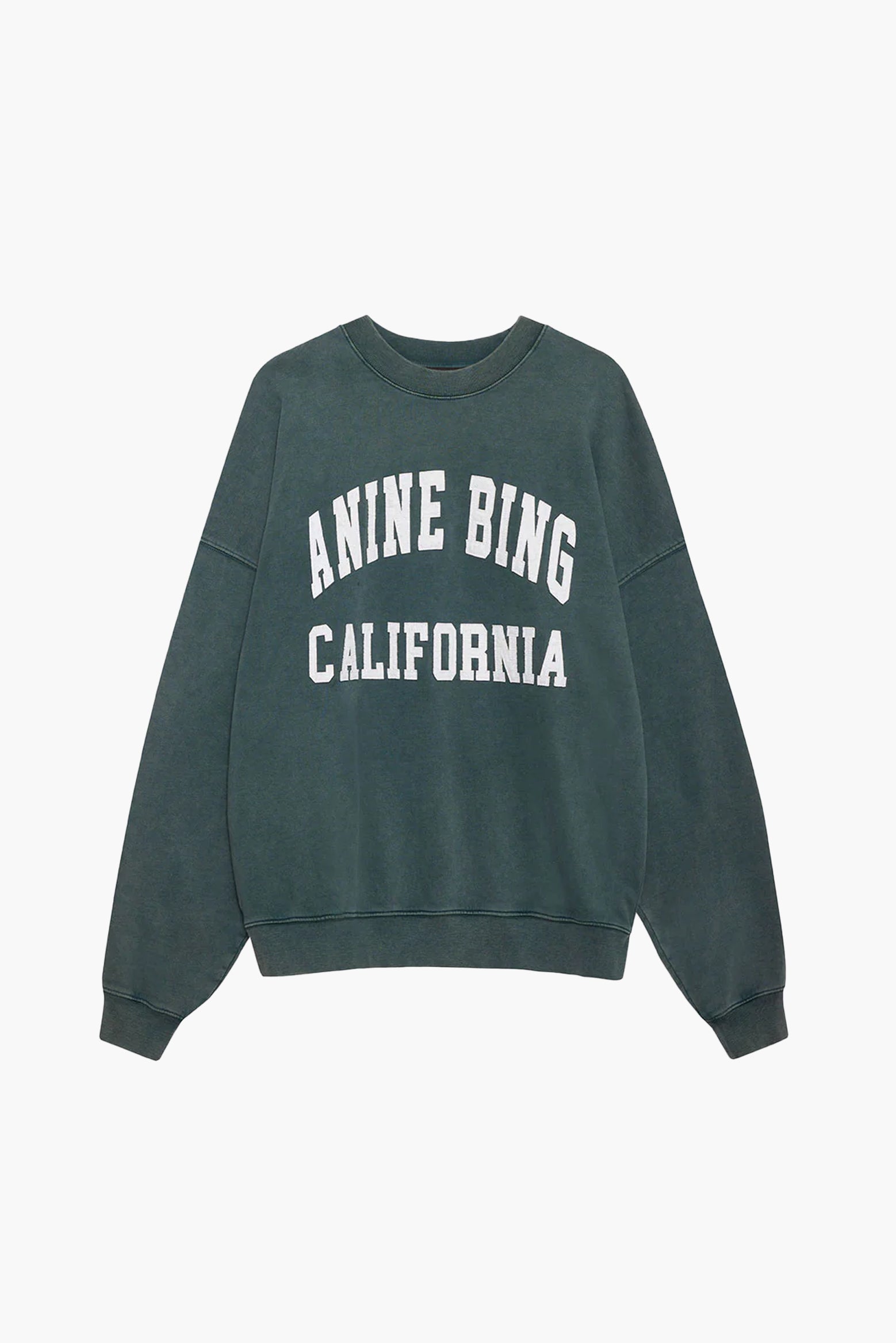 Anine Bing Miles Sweatshirt in Green available at The New Trend Australia. 