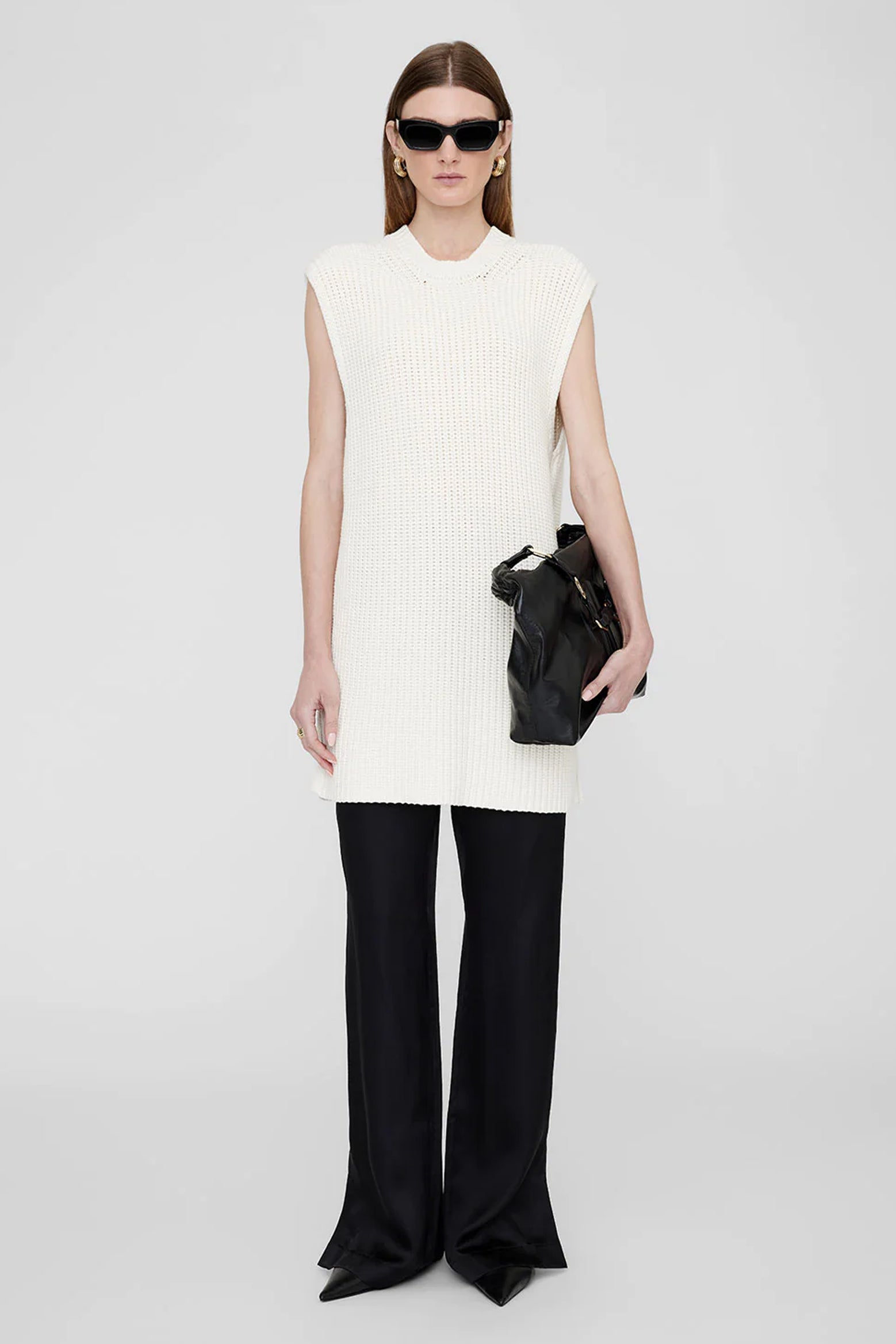 ANINE BING Olivier Sweater in Ivory The New Trend