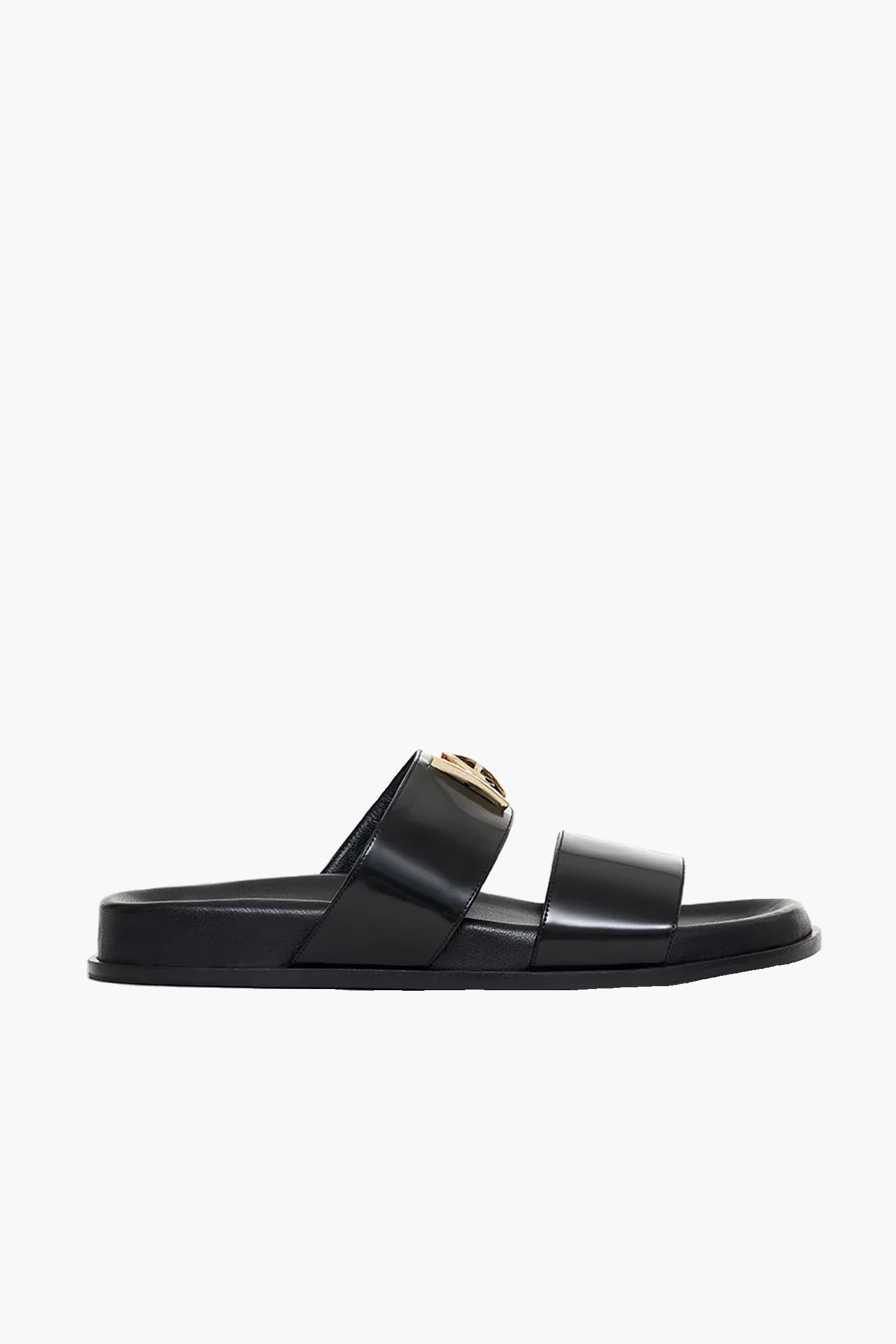 The Anine Bing Parker Slides Monogram in Black available at The New Trend Australia