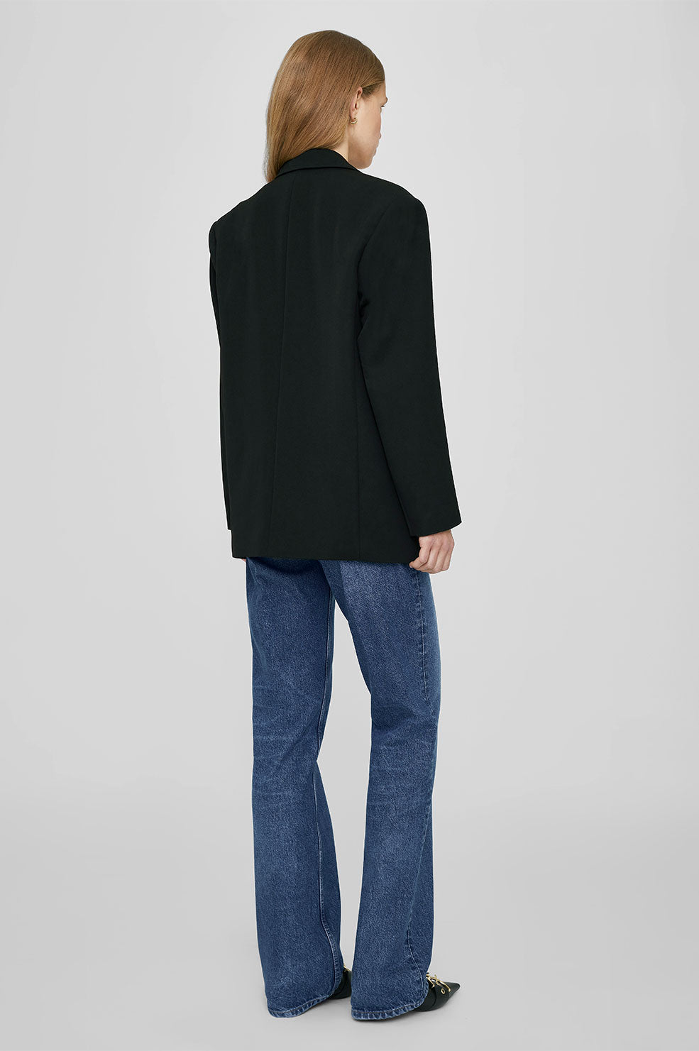 Anine Bing Quinn Blazer in Black available at TNT The New Trend Australia.
