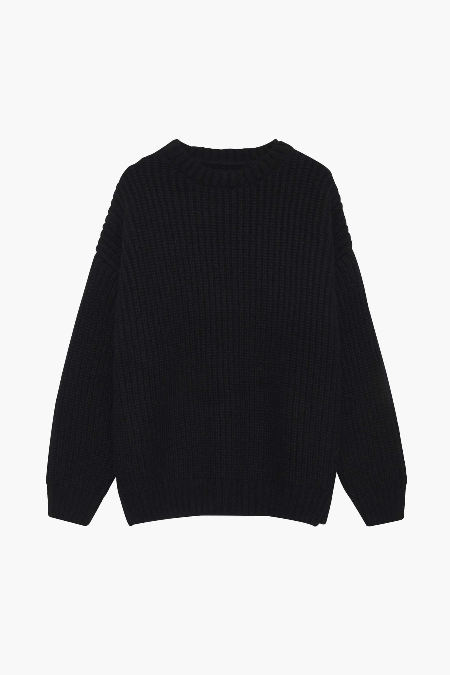 Anine Bing Sydney Crew Sweater in Black available at TNT The New Trend Australia.