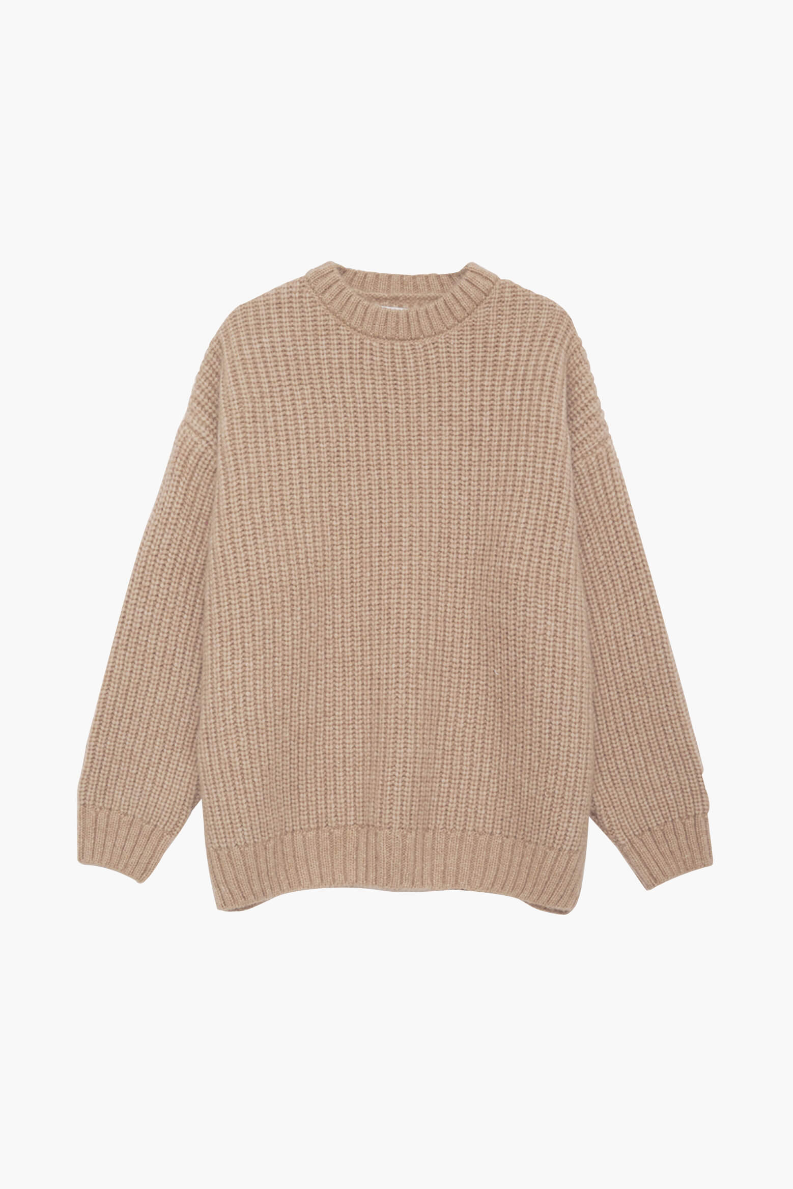 ANINE BING Sydney Crew Sweater in Camel The New Trend