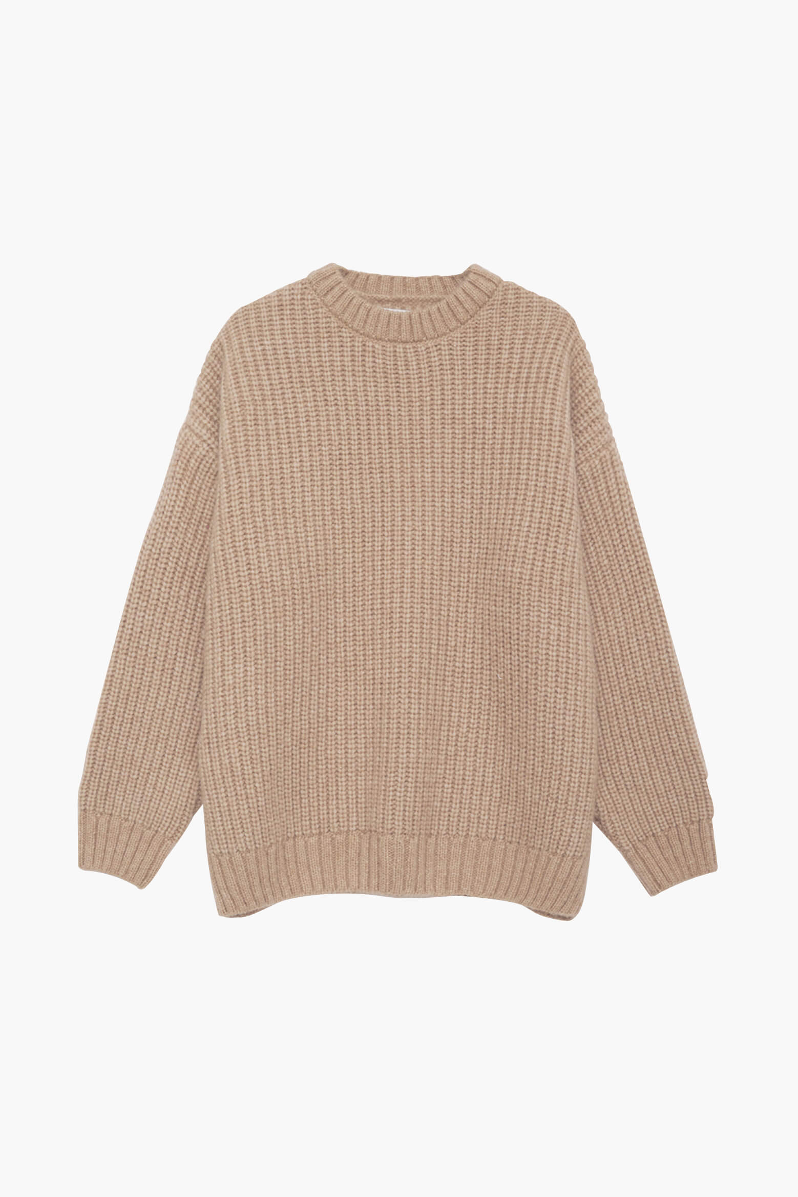 Anine Bing Sydney Crew Sweater in Camel available at TNT The New Trend