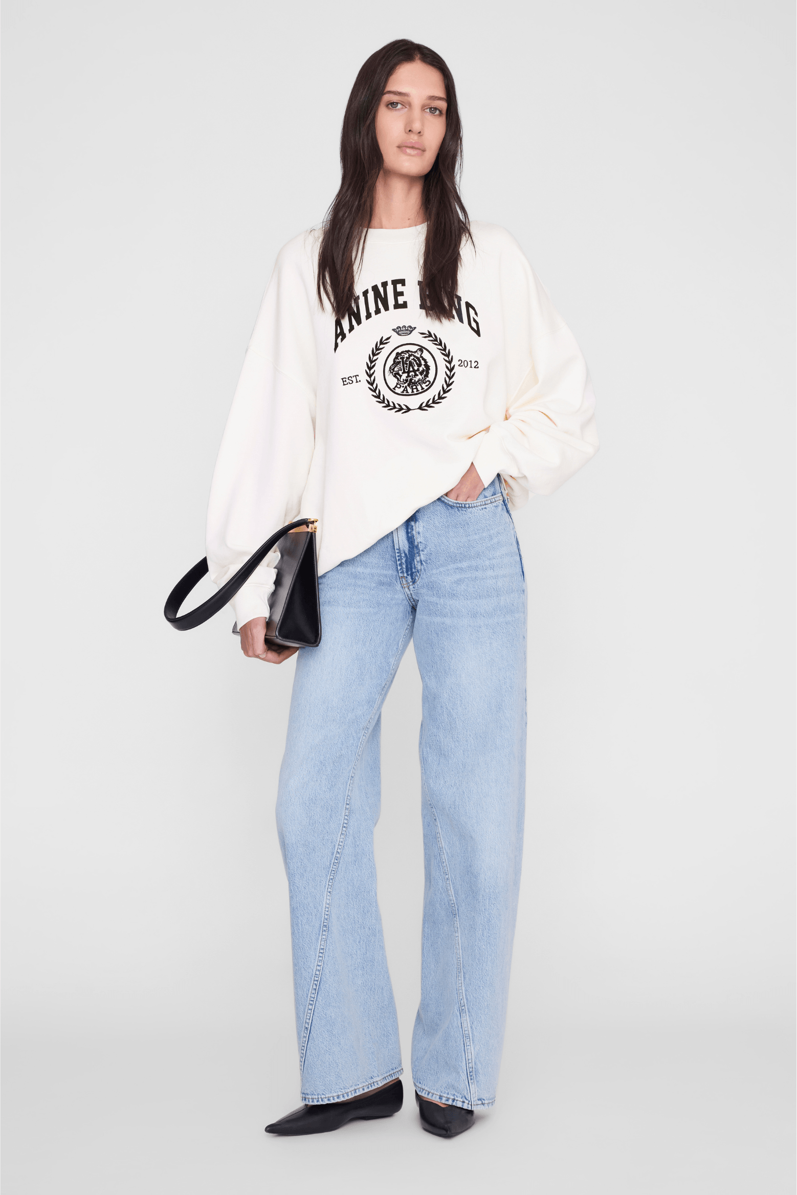 ANINE BING MILES SWEATSHIRT COLLEGIATE | THE NEW TREND
