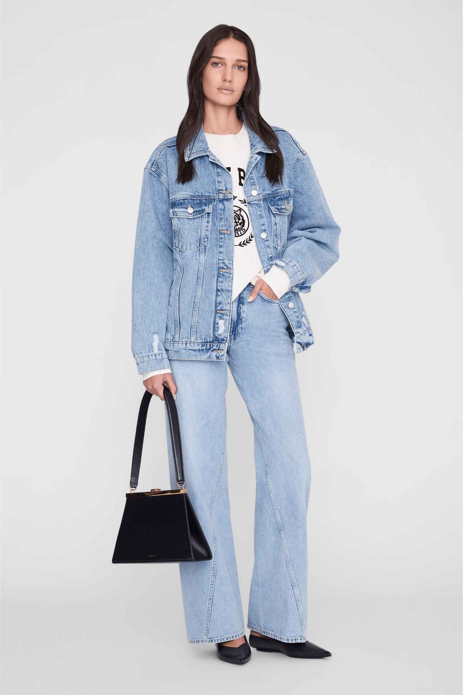 ANINE BING MILES SWEATSHIRT COLLEGIATE | THE NEW TREND