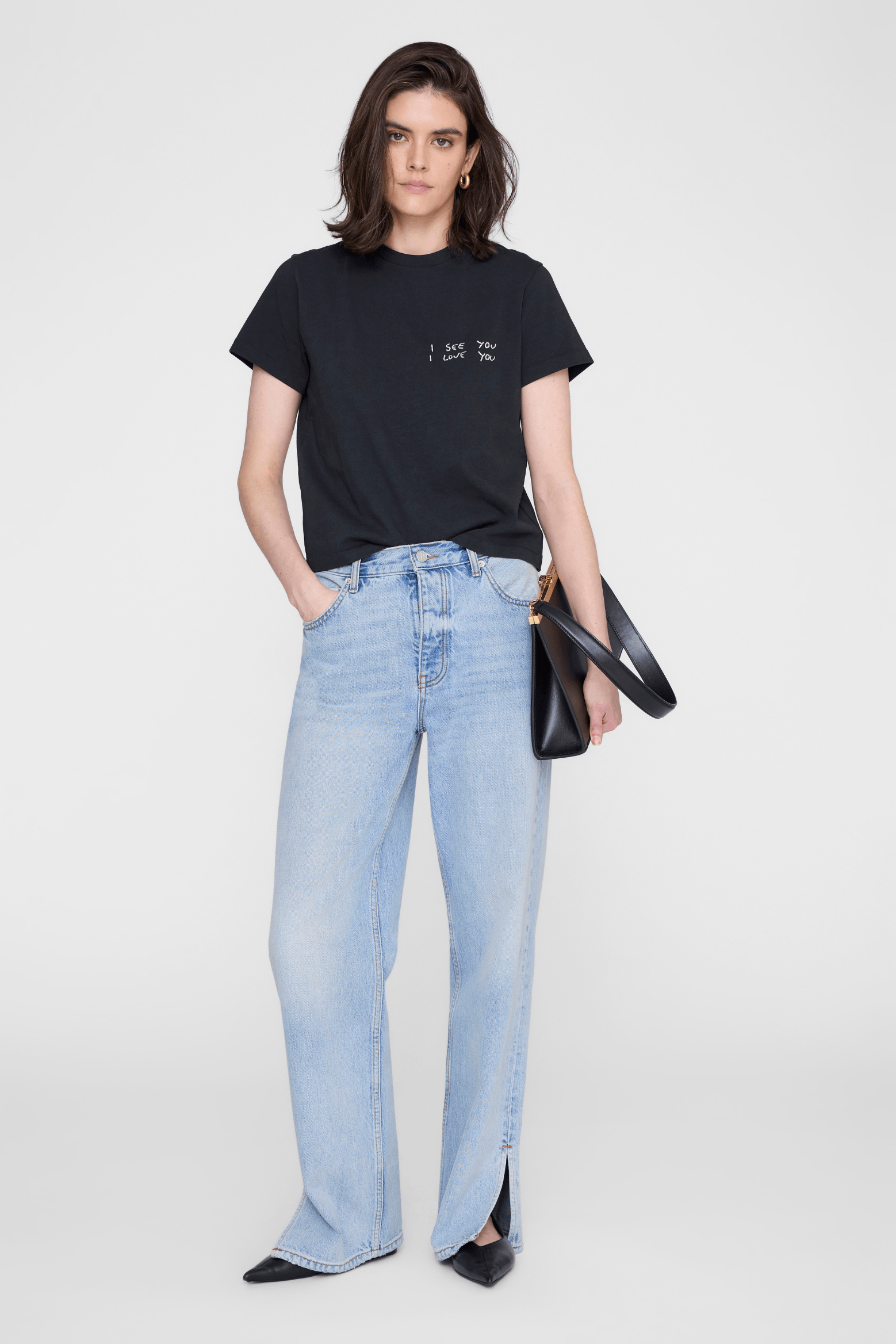 ANINE BING SHELLEY TEE I SEE YOU I LOVE YOU | THE NEW TREND