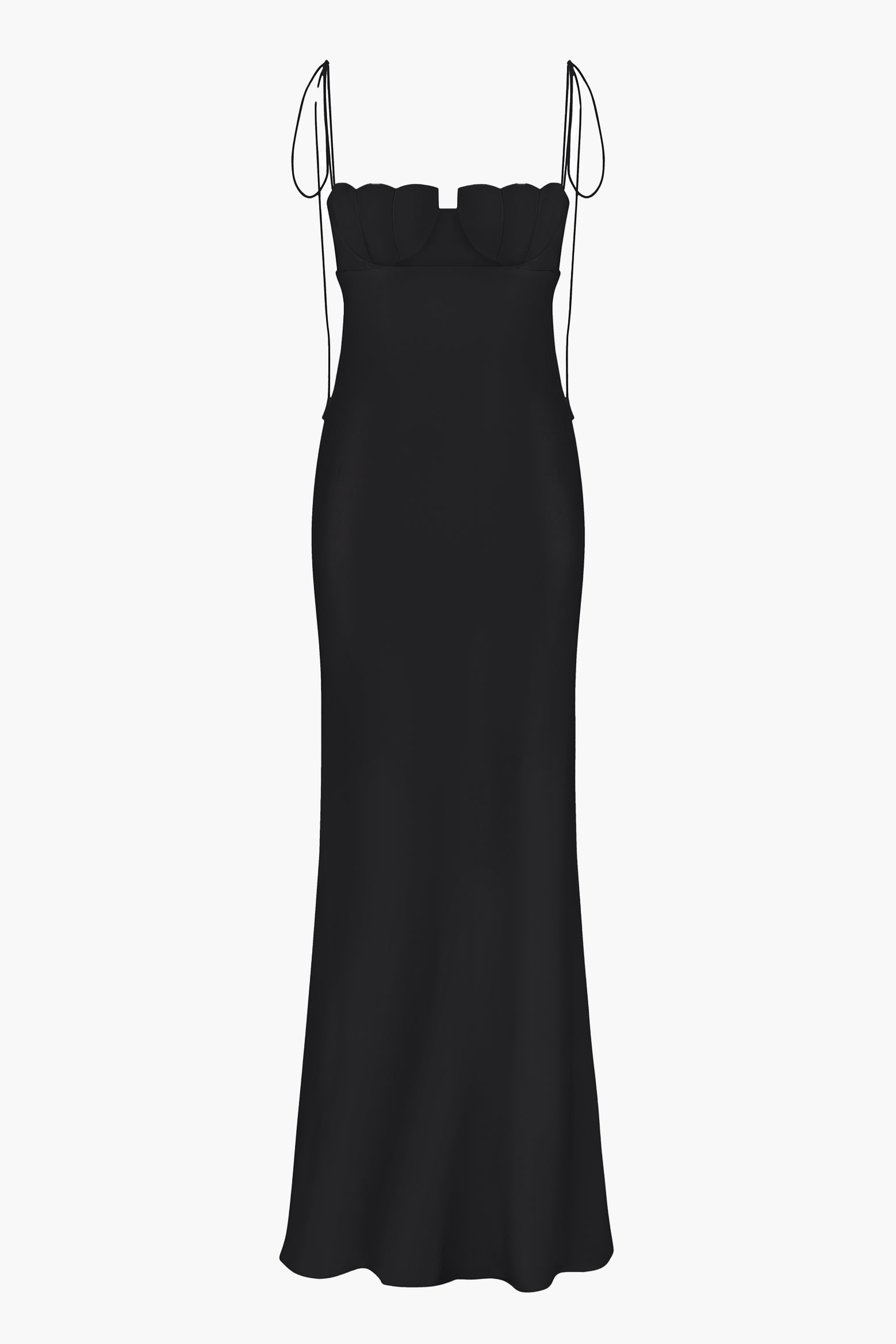 Anna October Tulip Maxi Dress in Black available at The New Trend Australia.