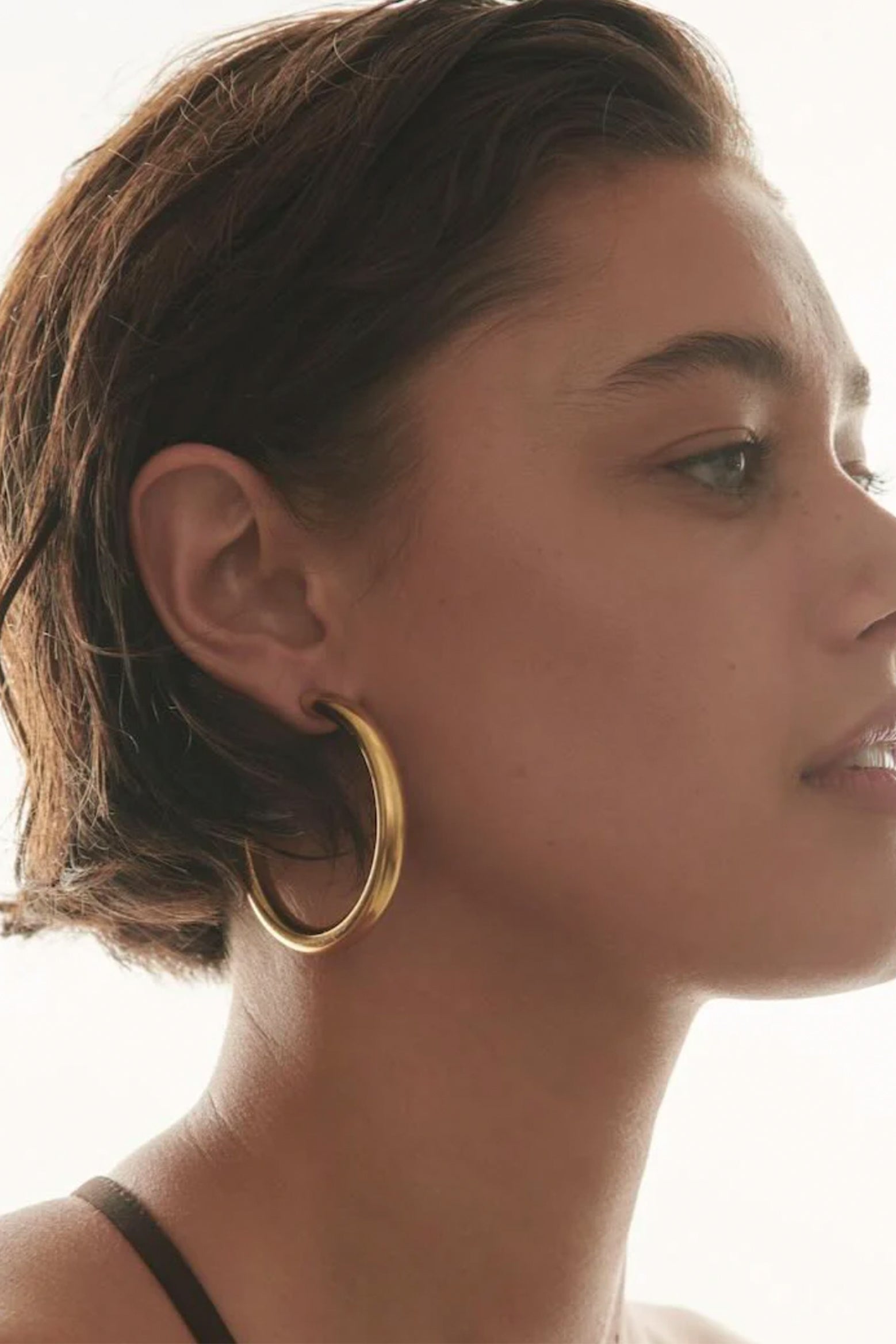 Gold hoop on sale earrings trend