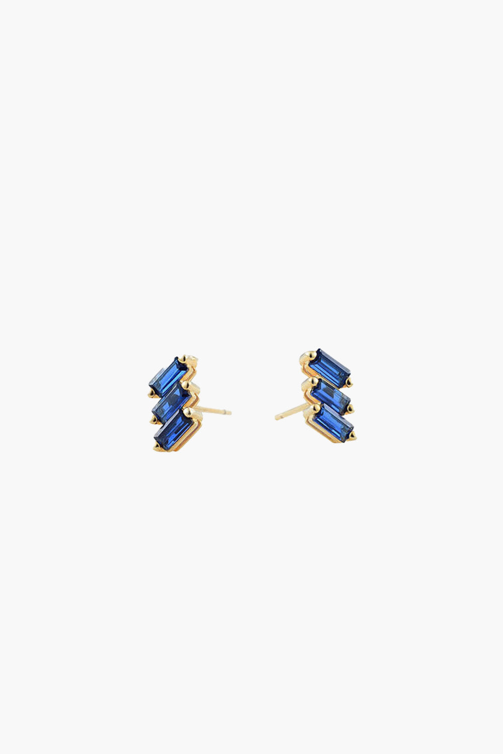 The Anna Rossi Bleu Stud Earrings in Gold available at The New Trend Australia