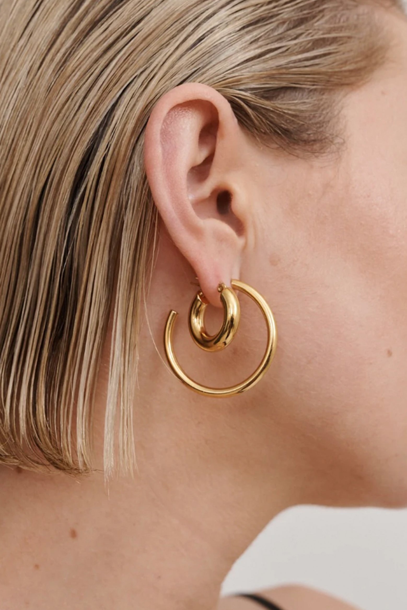 Anna Rossi Everyday Hoop in Gold available at The New Trend Australia.