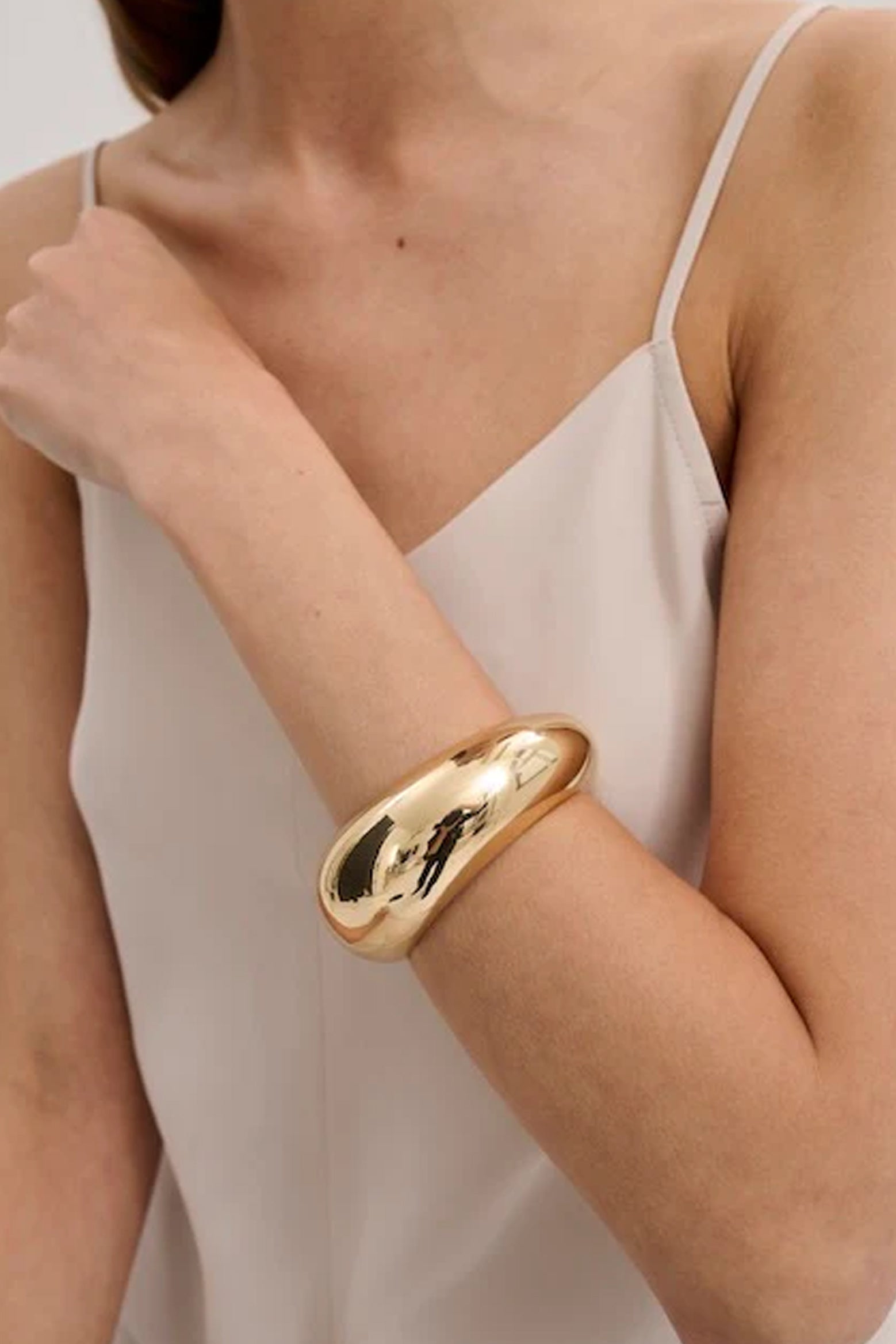 Anna Rossi Illusion Bangle in Gold available at The New Trend Australia.