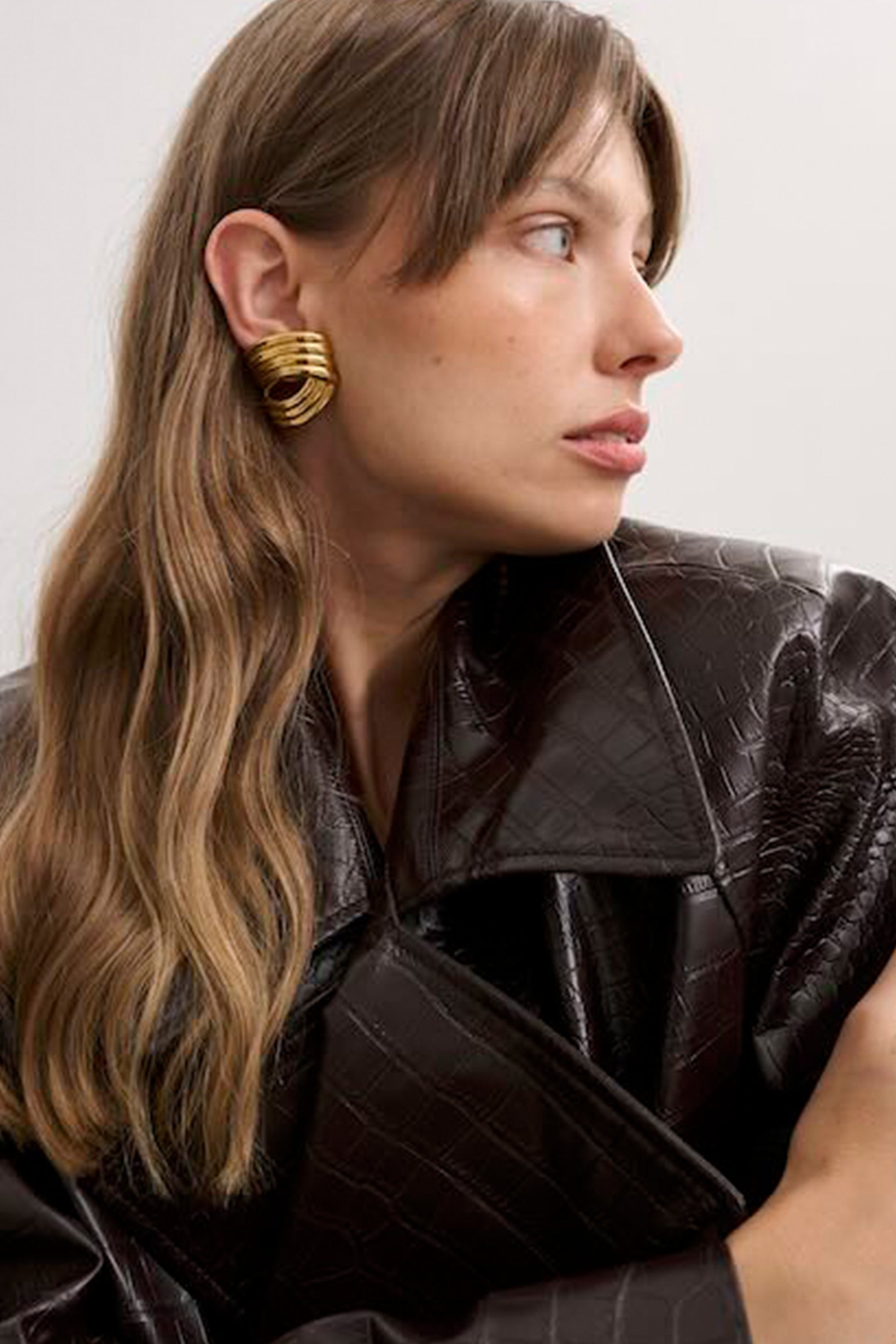 Anna Rossi Nefertiti Earring in Gold available at The New Trend Australia.