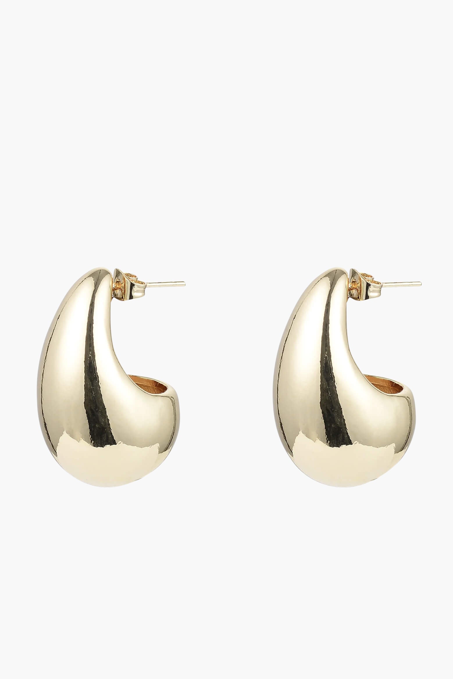 Ichu Fine Open Tear Drop Earrings - Gold | Mocha Australia