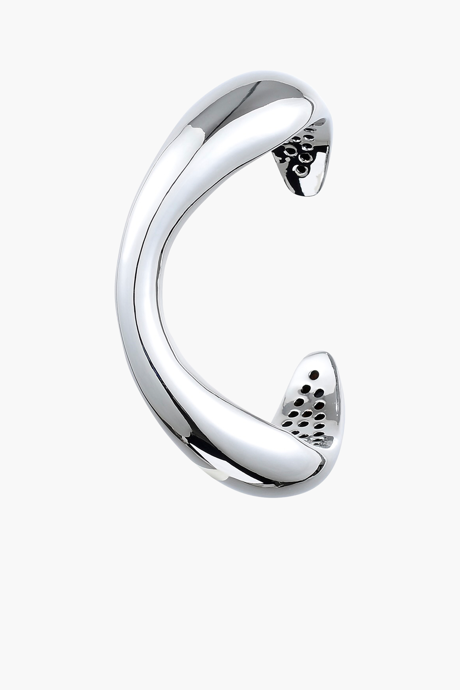 ANNA ROSSI SCULPT BANGLE IN GUNMETAL | THE NEW TREND