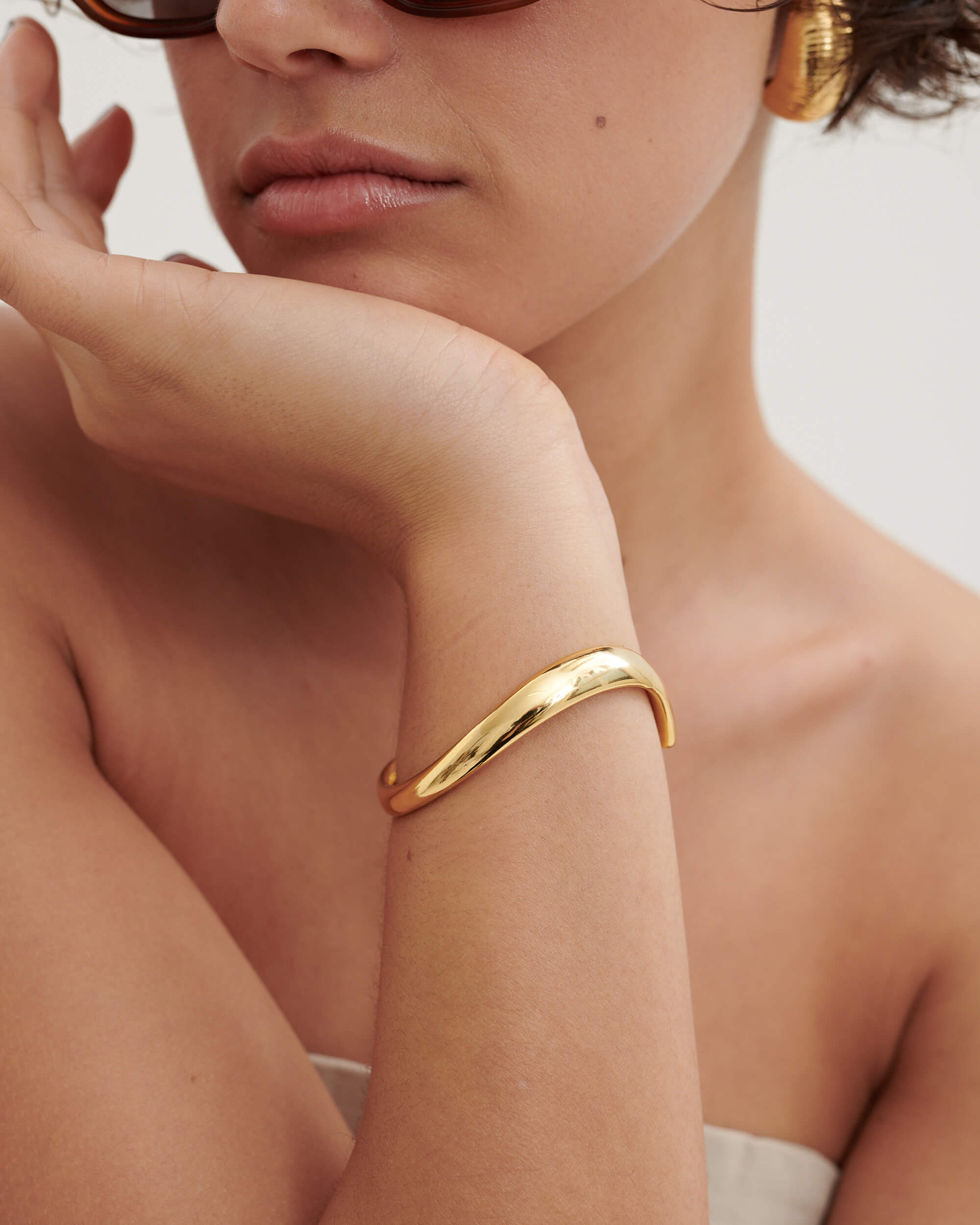 Anna Rossi Everyday Cuff in Gold available at The New Trend Australia.