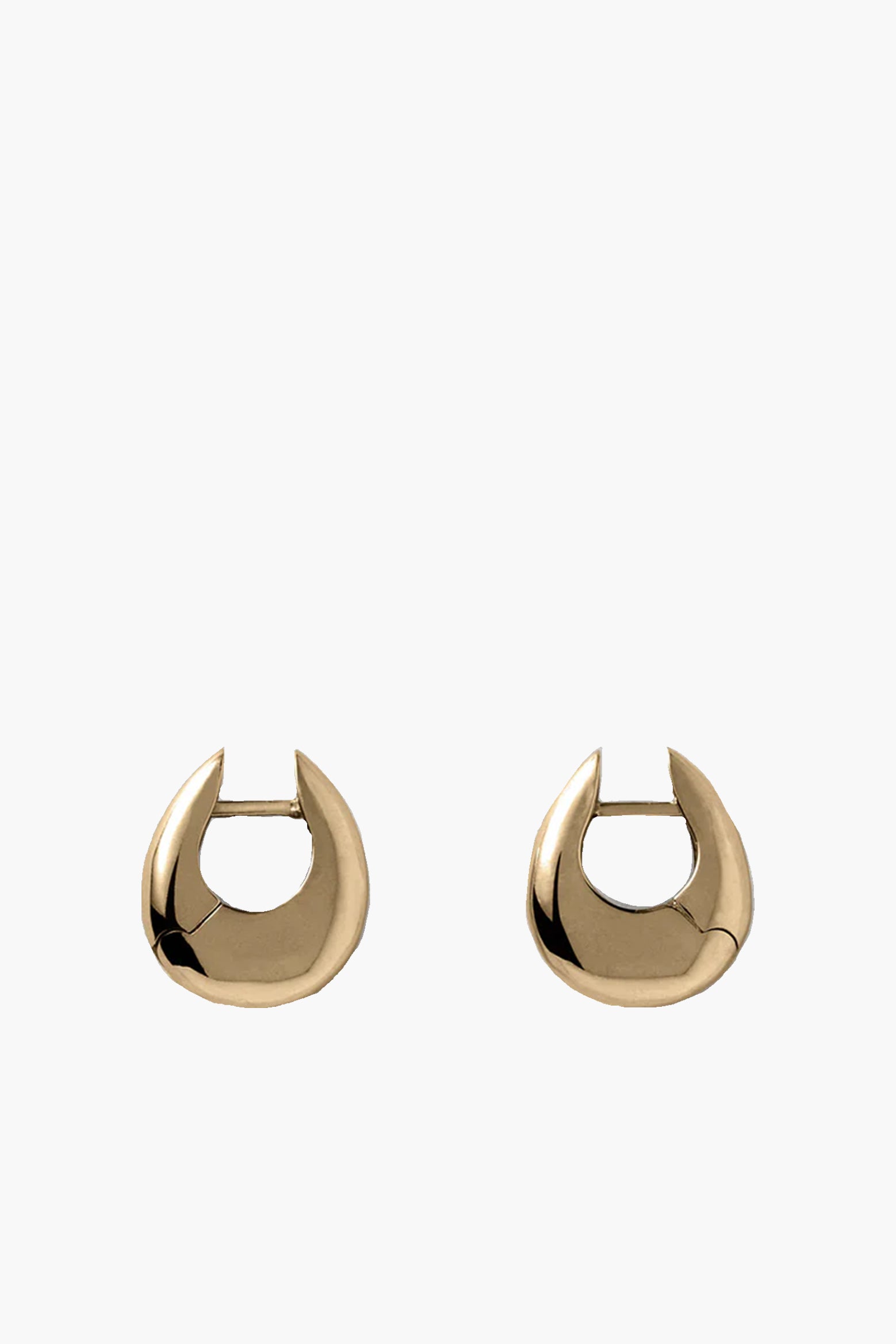 The Annika Inez Sloping Hinge Hoop Small in Gold available at The New Trend Australia