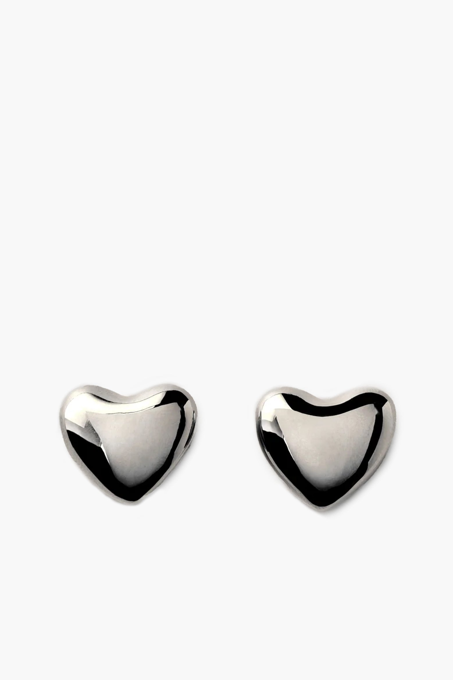 Annika Inez Voluptuous Heart Earring in Silver available at The New Trend Australia. 