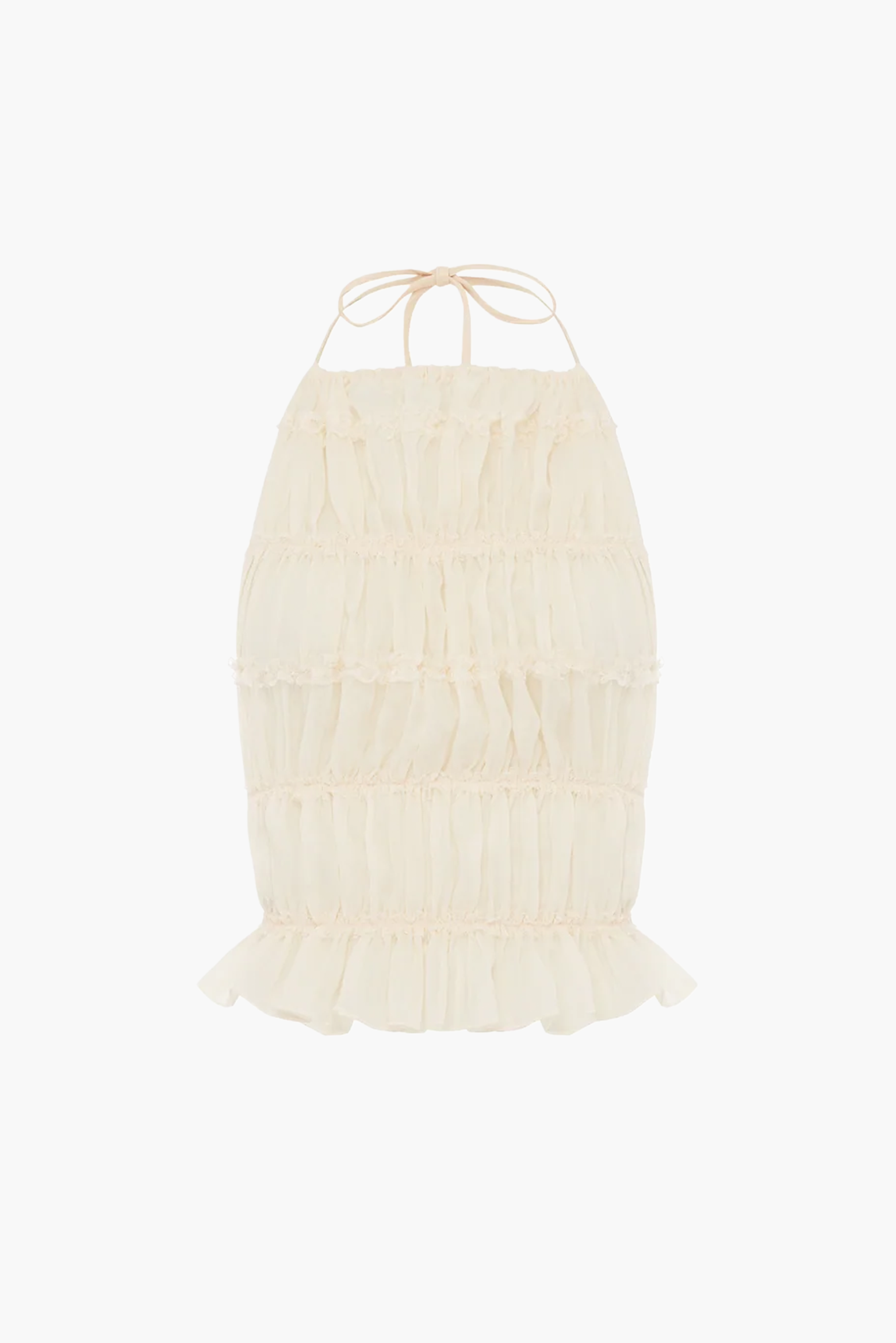 ARCINA ORI JULIETTE HALTER TOP CREAM | THE NEW TREND 