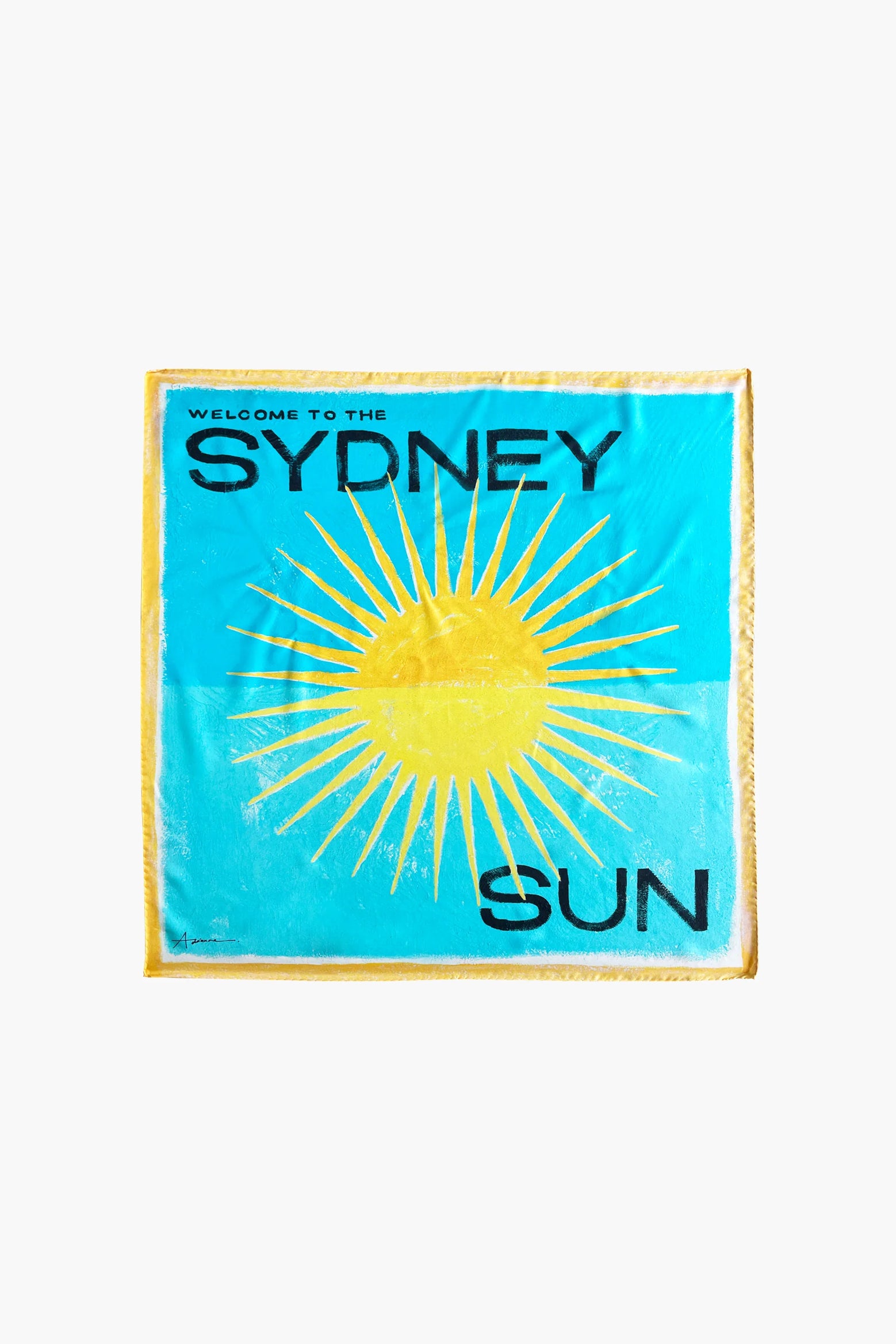 Atlas Silk Travel Scarf in Sydney Sun available at The New Trend Australia.