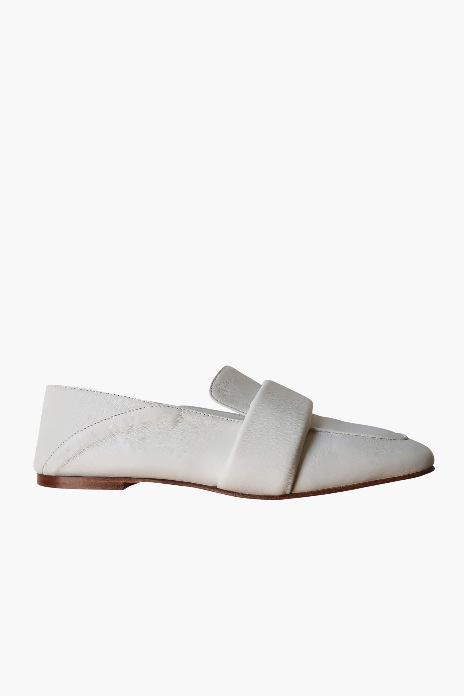 White discount slide loafers