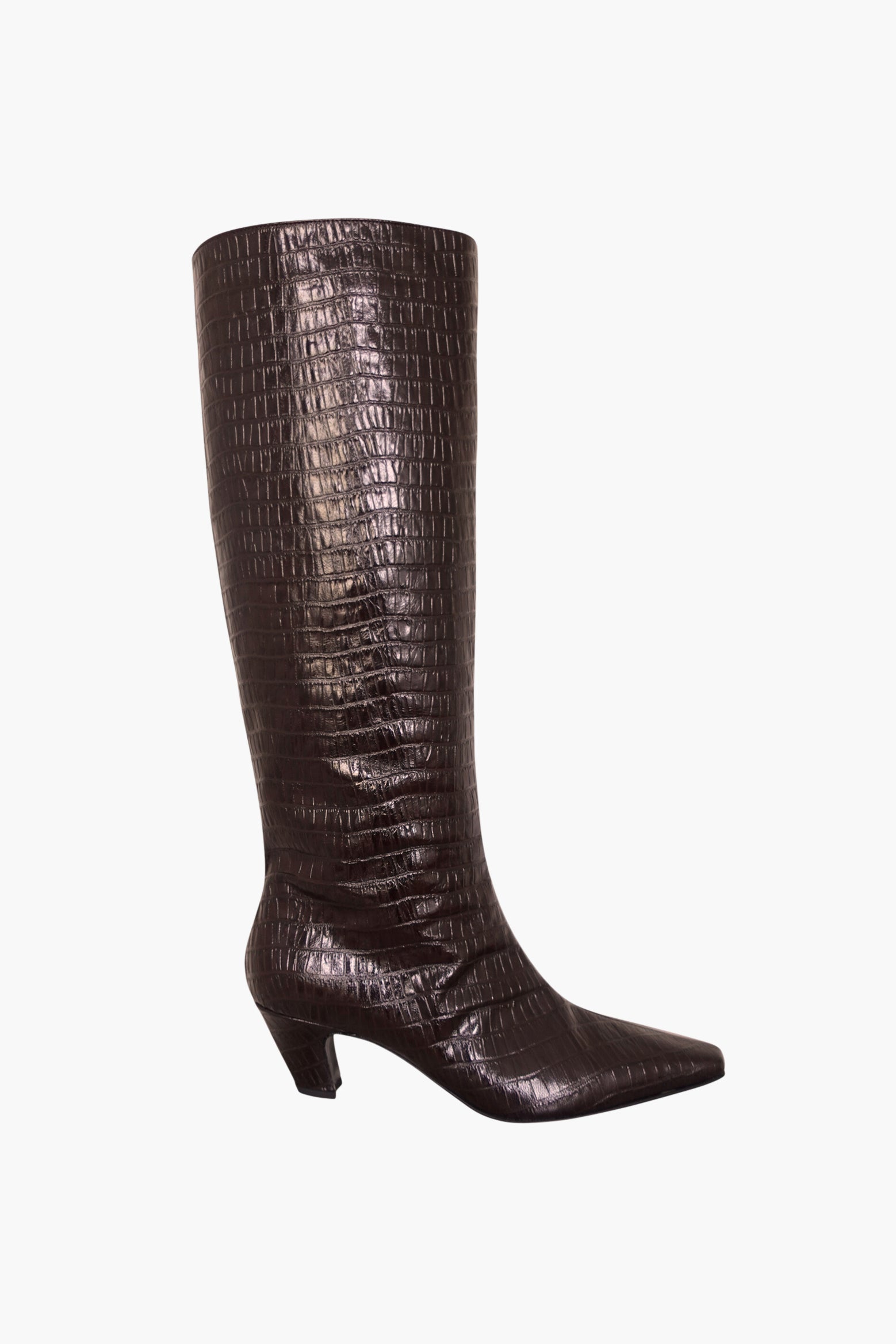 Bare Base Tall Boot in Chocolate Croc available at TNT The New Trend Australia