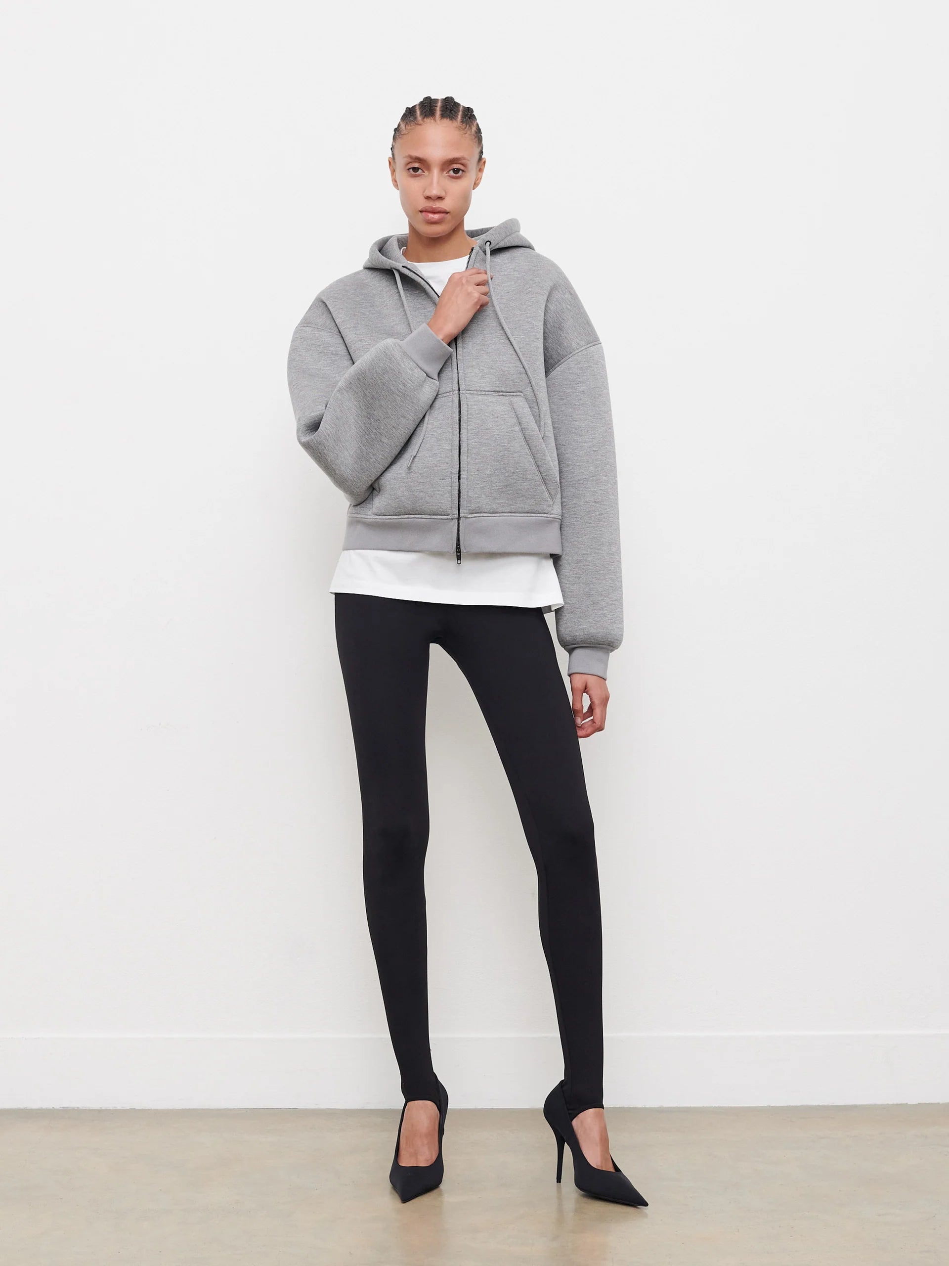 WARDROBE NYC BONDED ZIP HOODIE | THE NEW TREND