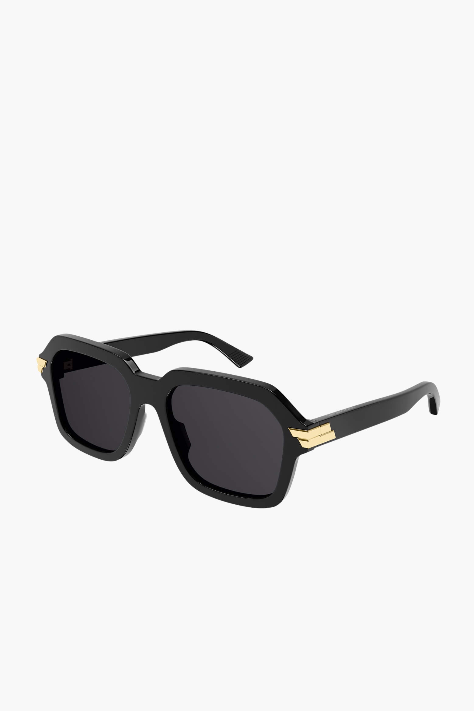 Bottega Veneta Bold Ribbon Acetate Sunglasses in Black available at The New Trend