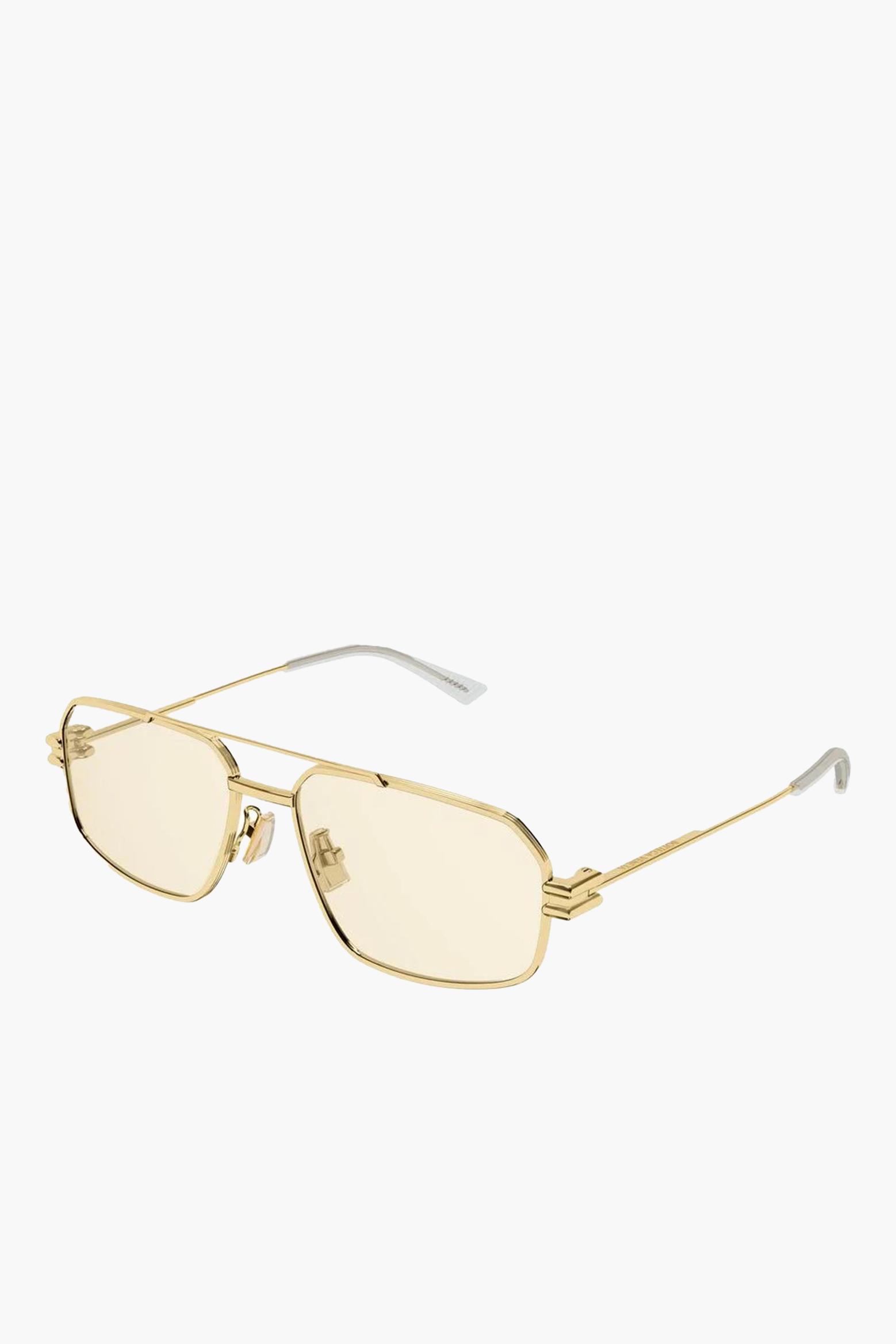 BOTTEGA VENETA Bond Metal Sunglasses in Gold | The New Trend