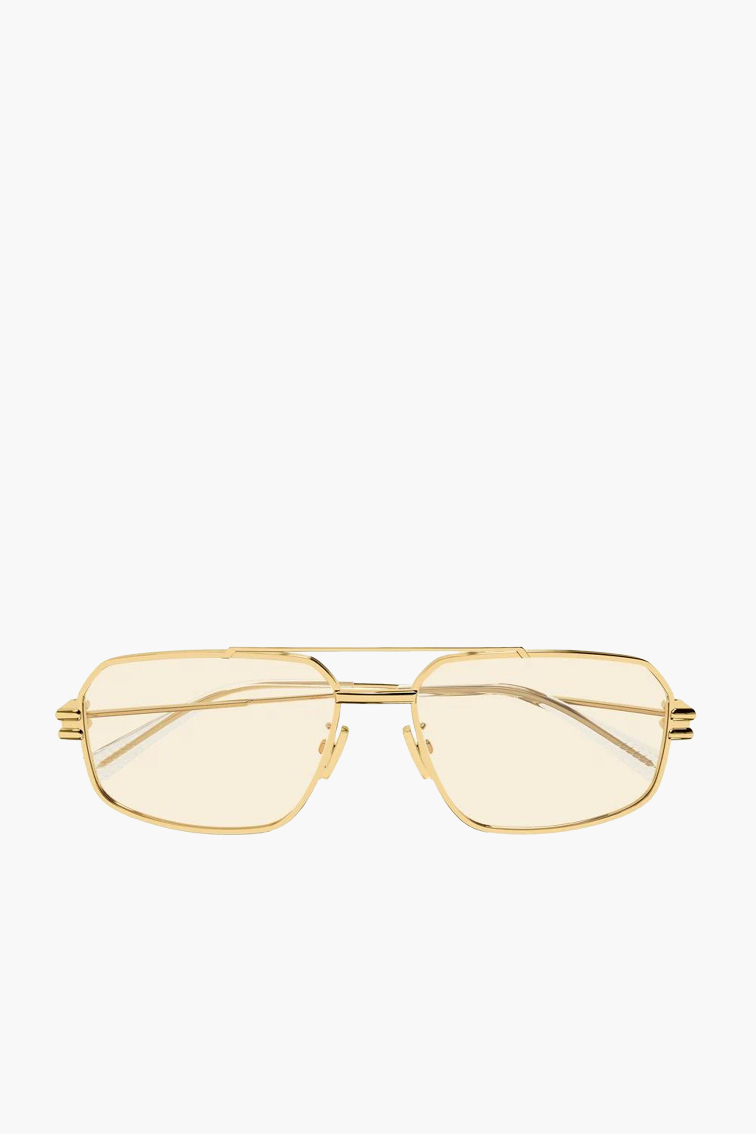 BOTTEGA VENETA Bond Metal Sunglasses in Gold | The New Trend