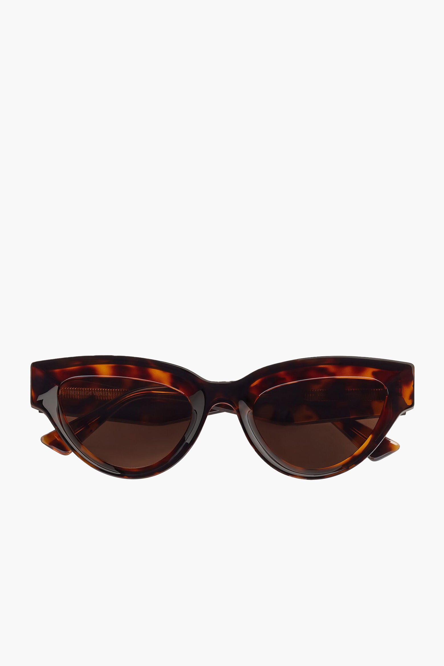 Bottega Veneta Sharp Cat Eye Sunglasses in Havana Brown available at The New Trend Australia.