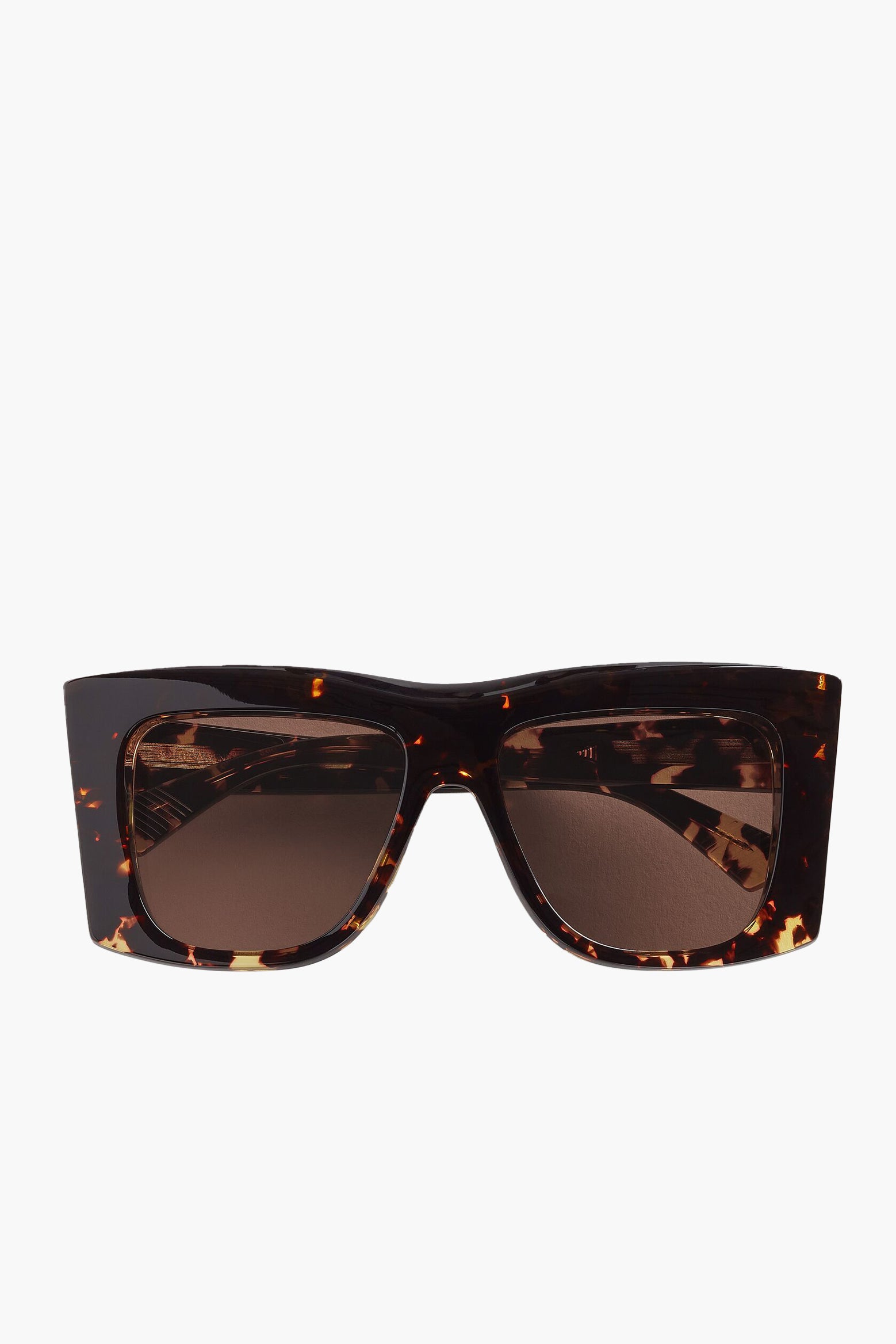 Bottega Veneta Visor Recycled Sunglasses in Havana available at The New Trend Australia.