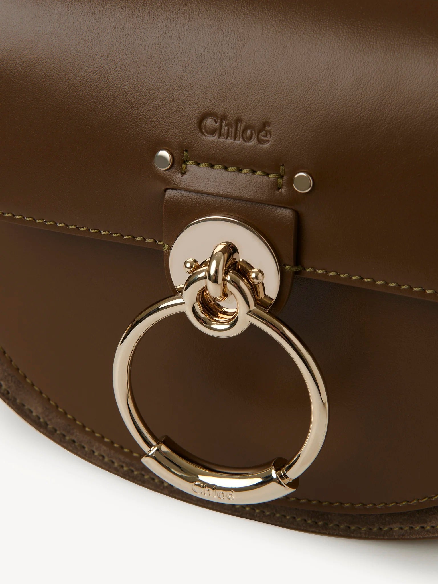 CHLOE Tess Bag Small in Dark Khaki The New Trend