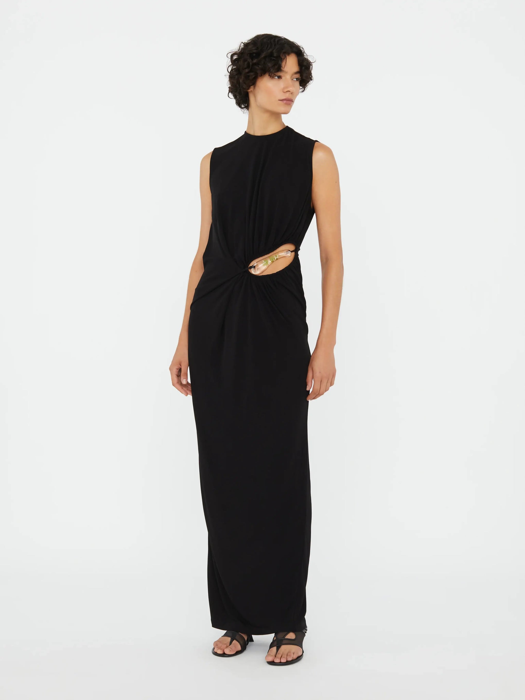 CHRISTOPHER ESBER ENCASED NATURE SUSPENDED JERSEY TANK DRESS | THE NEW TREND