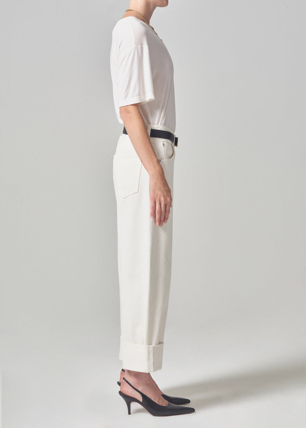 The Citizens of Humanity Ayla Baggy Cuffed Crop Jean in Pashmina available at The New Trend Australia