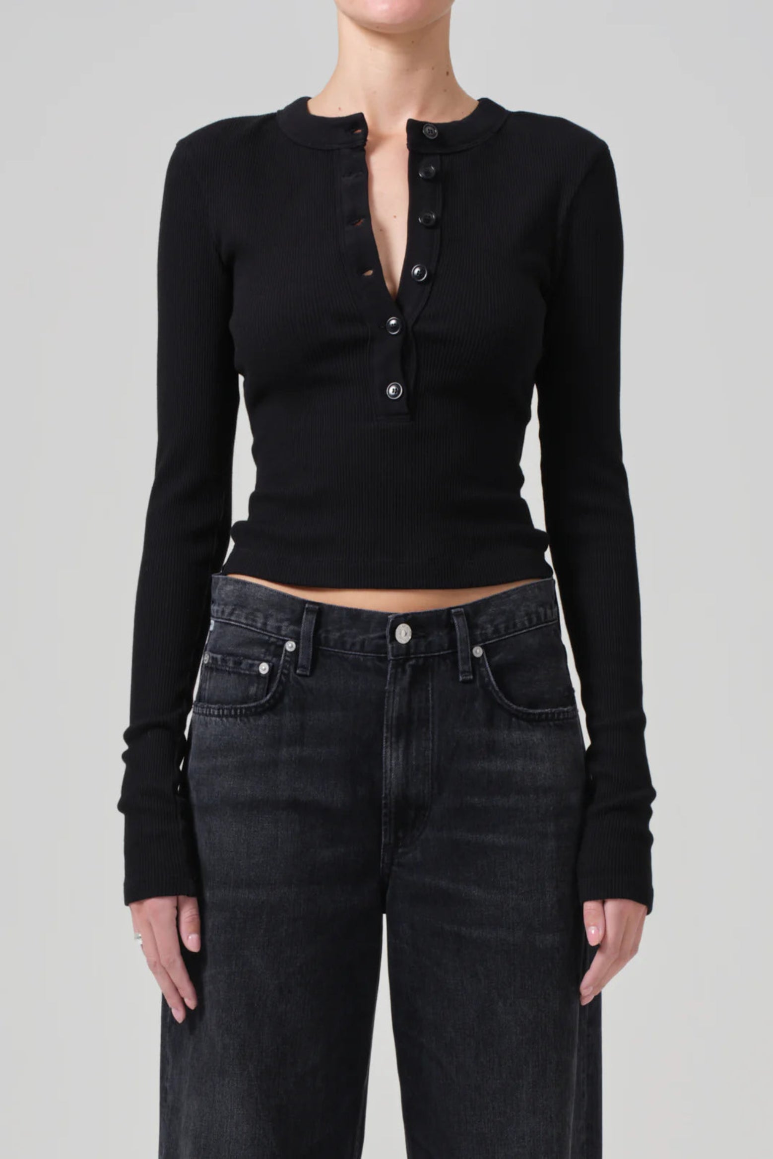 CITIZENS OF HUMANITY VARRA HENLEY TOP | THE NEW TREND