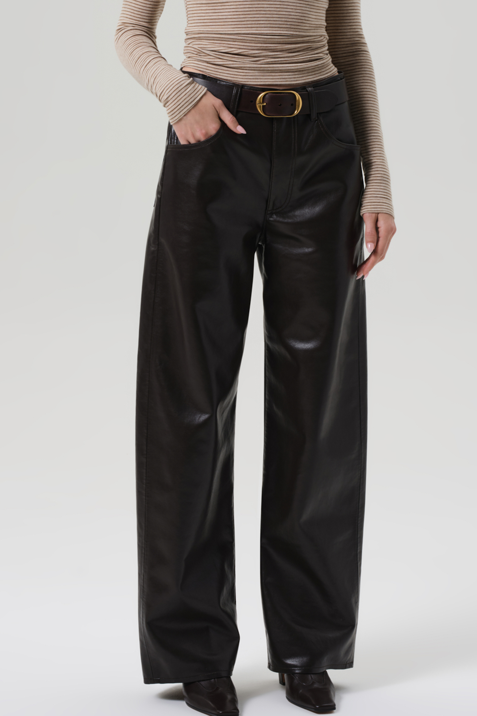 COH AYLA BAGGY LEATHER PANT | THE NEW TREND