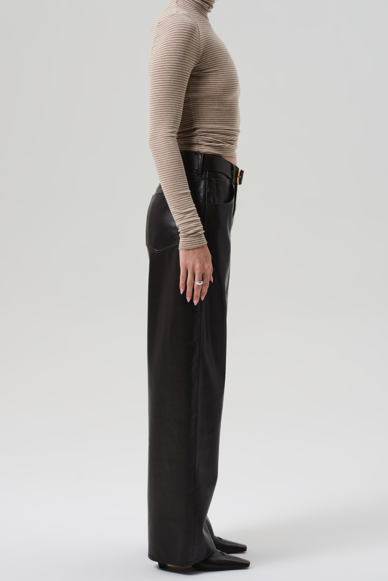 COH AYLA BAGGY LEATHER PANT | THE NEW TREND