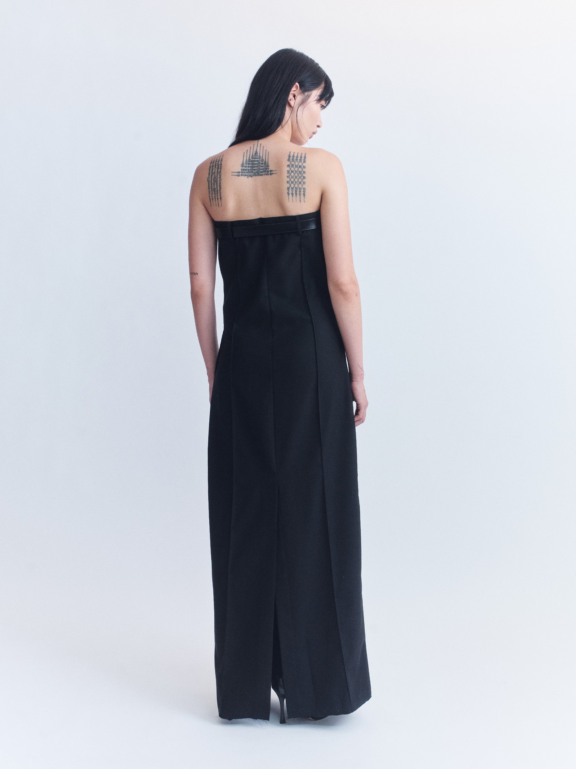 COURTNEY ZHENG EAMON WOOL TROUSER DRESS | THE NEW TREND