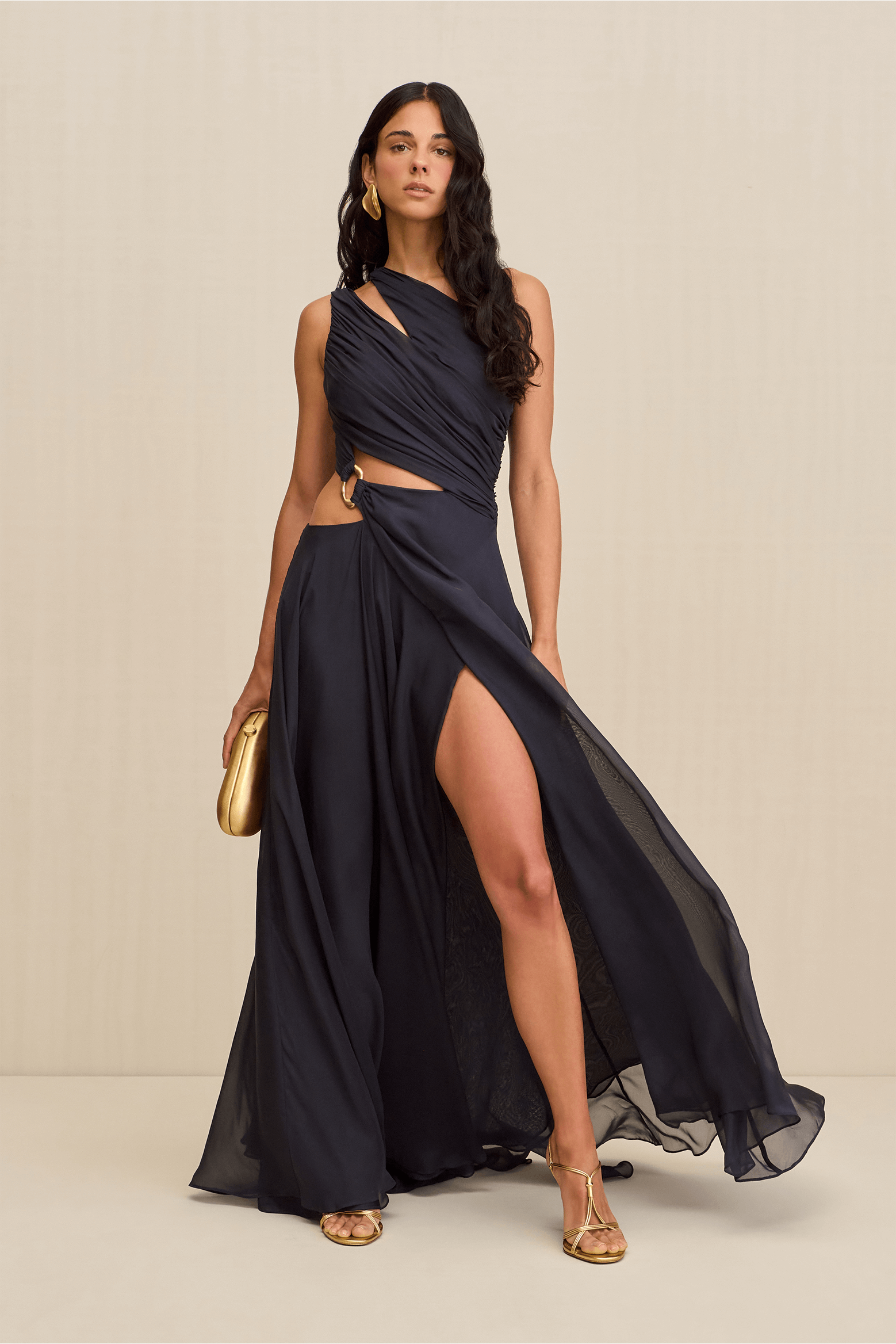 CULT GAIA ZAN GOWN IN NAVY | THE NEW TREND