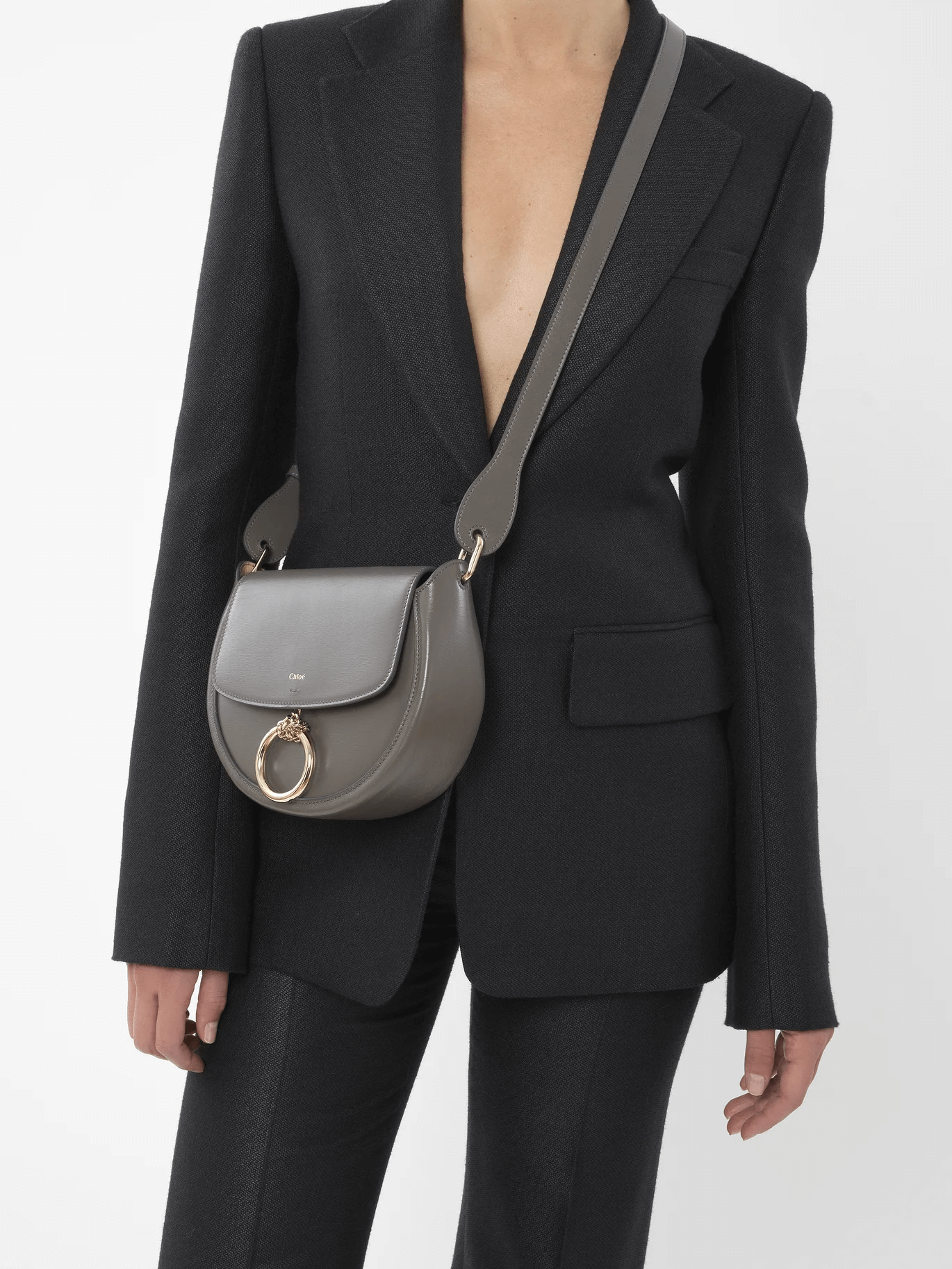 Chloè Arlene Small Crossbody Bag in Elephant Grey available at The New Trend Australia.