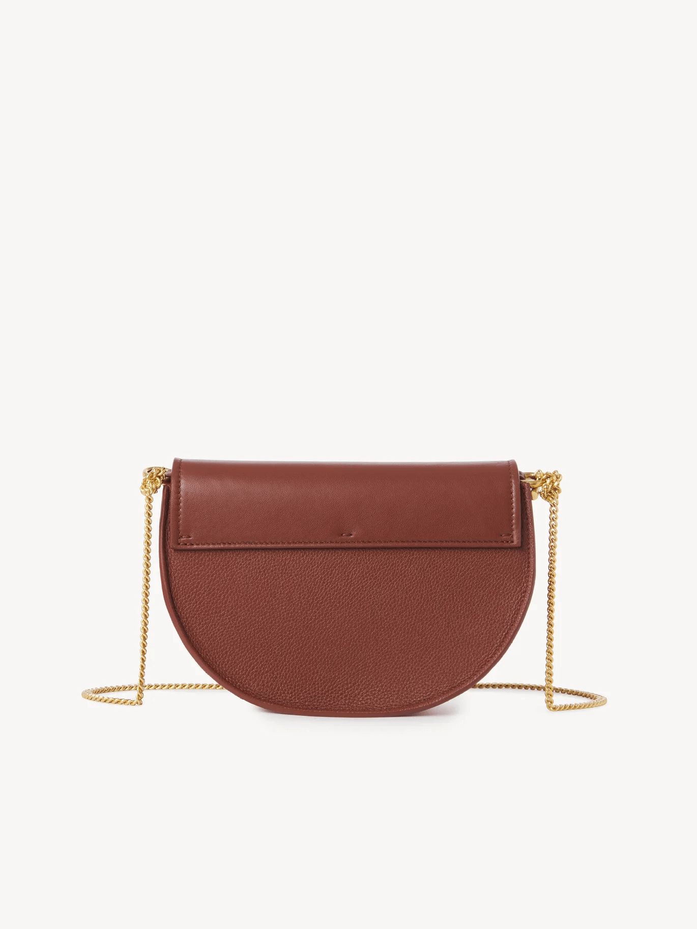 Chloé Marcie Chain Flap Bag in Sepia Brown available at The New Trend.