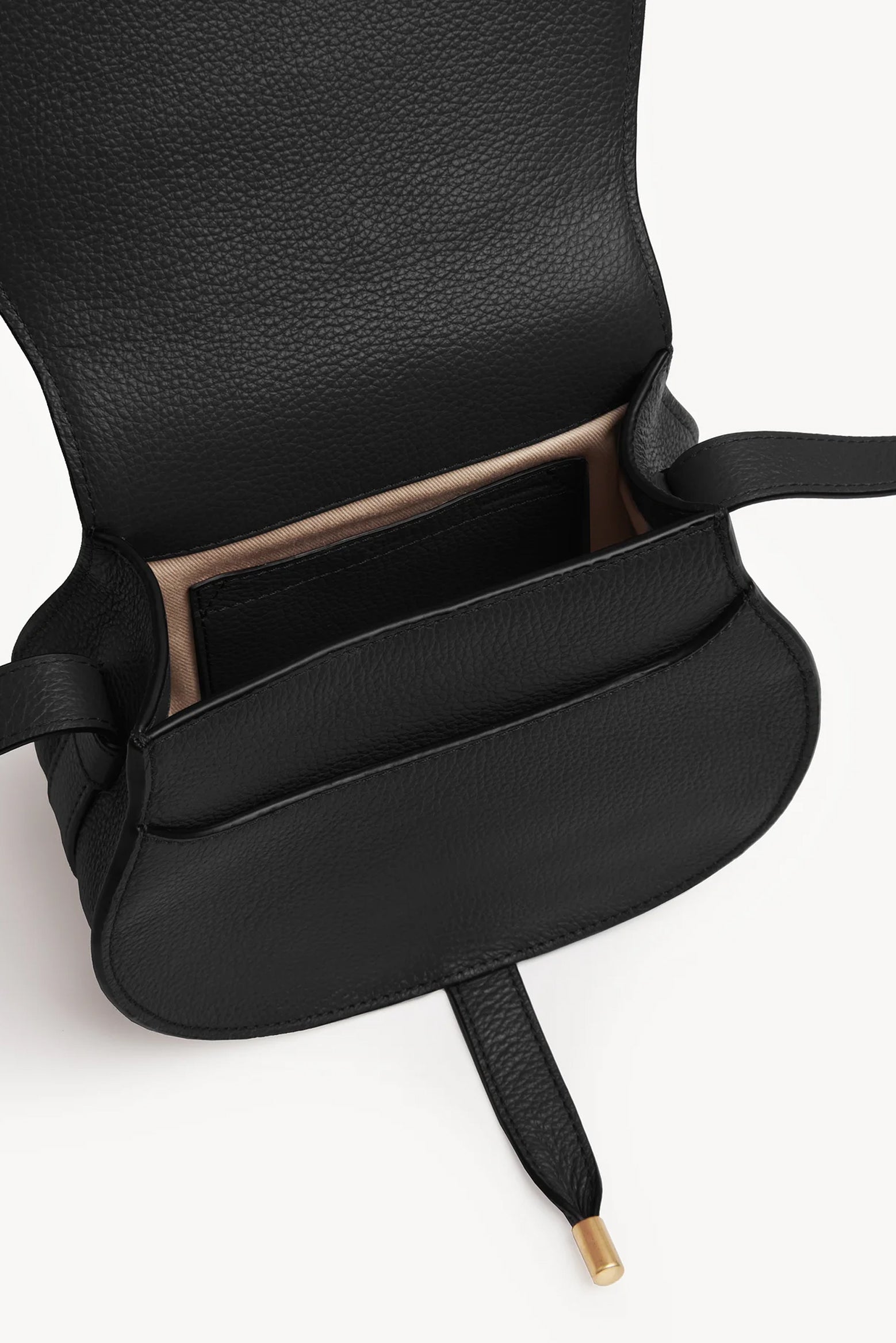 CHLOÉ Marcie Small Saddle Crossbody Bag in Black The New Trend