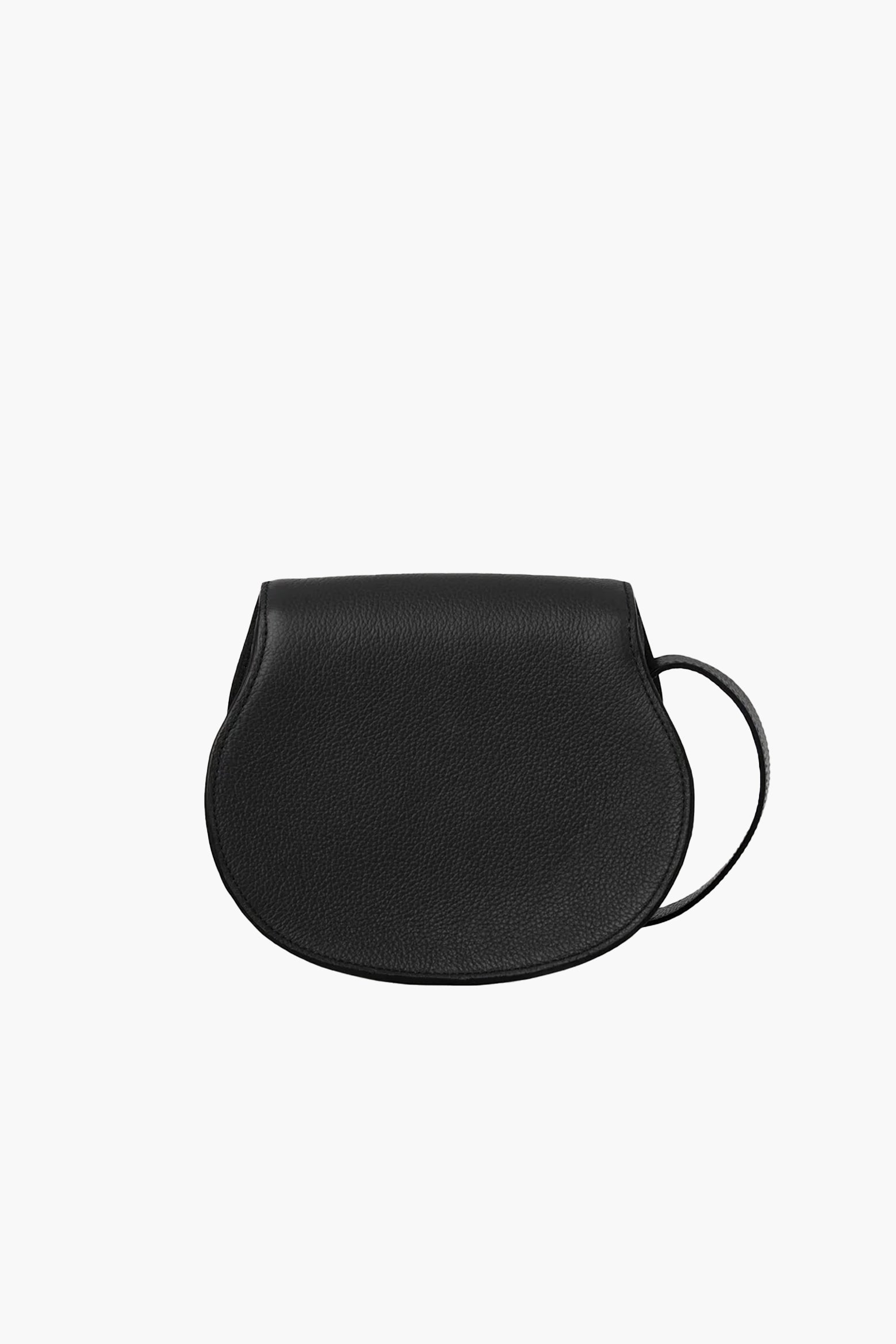 Chloe Marcie Small Saddle Crossbody Bag in Black available at The New Trend Australia.