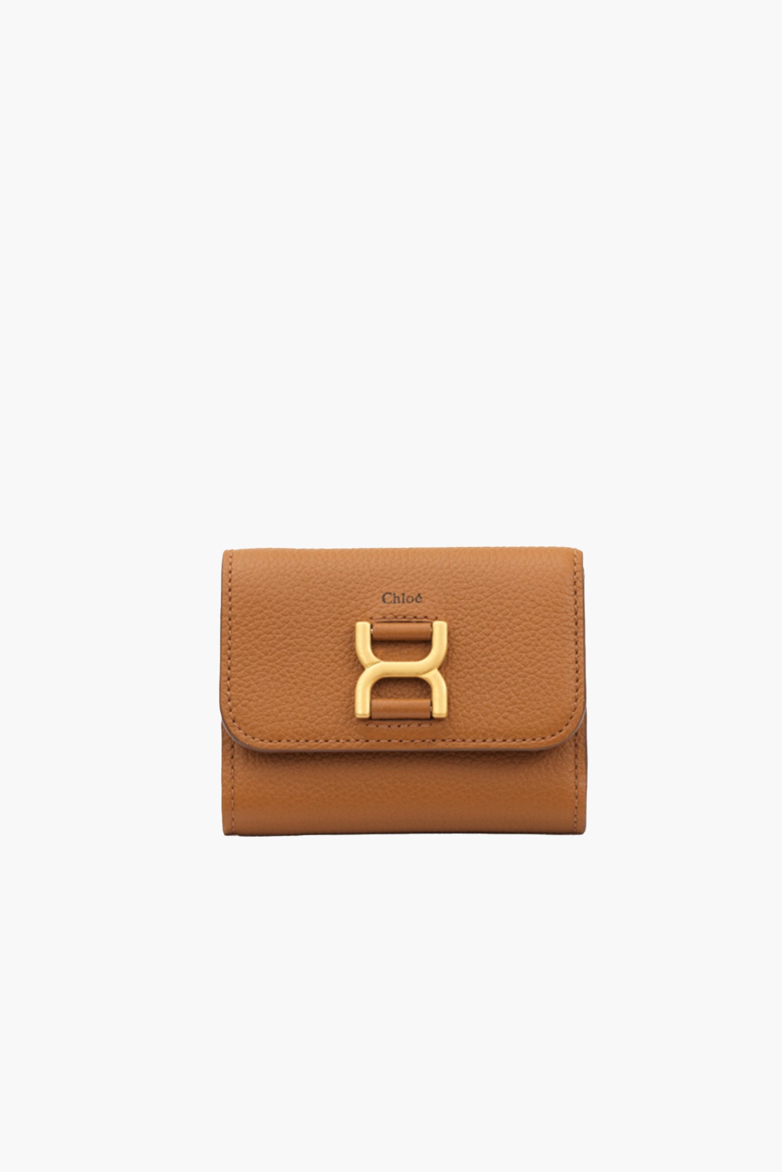 Chloé Marcie Small Trifold in Pottery Brown available at The New Trend Australia.