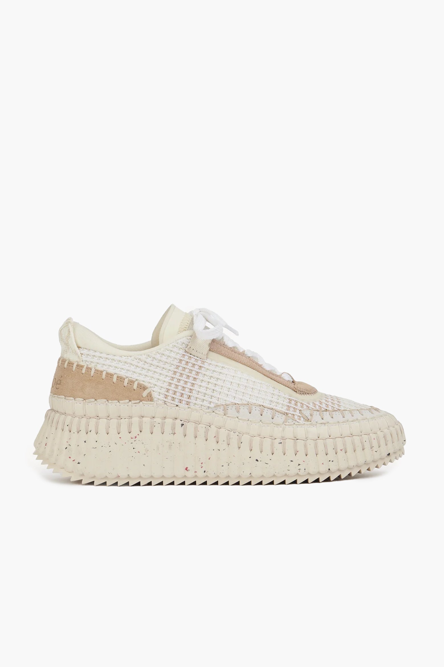 Chloé Nama Sneaker in Pearl Beige available at The New Trend Australia. 
