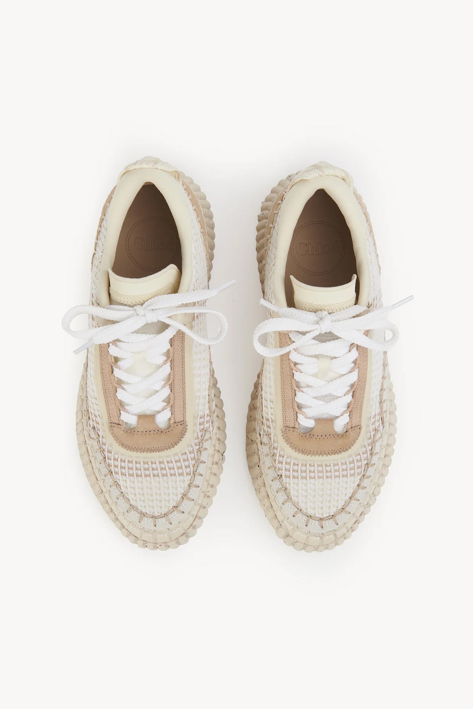Chloé Nama Sneaker in Pearl Beige available at The New Trend Australia.